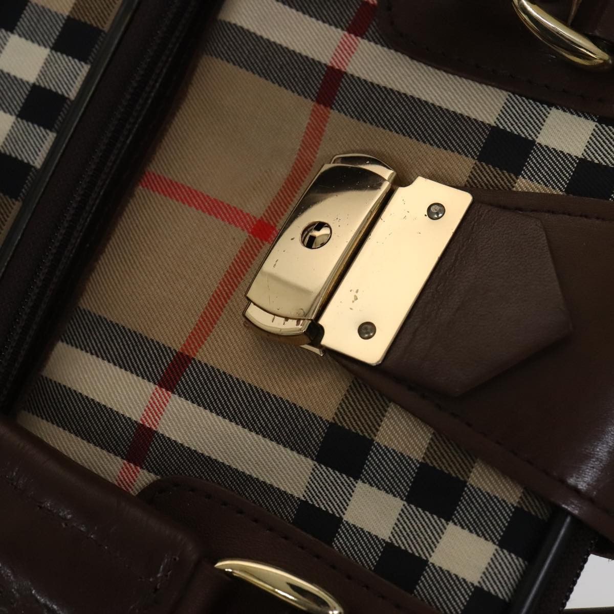 Burberry Nova Check Beige Canvas Travel Bag (Pre-Owned) Size ONE SIZE - 13 Thumbnail