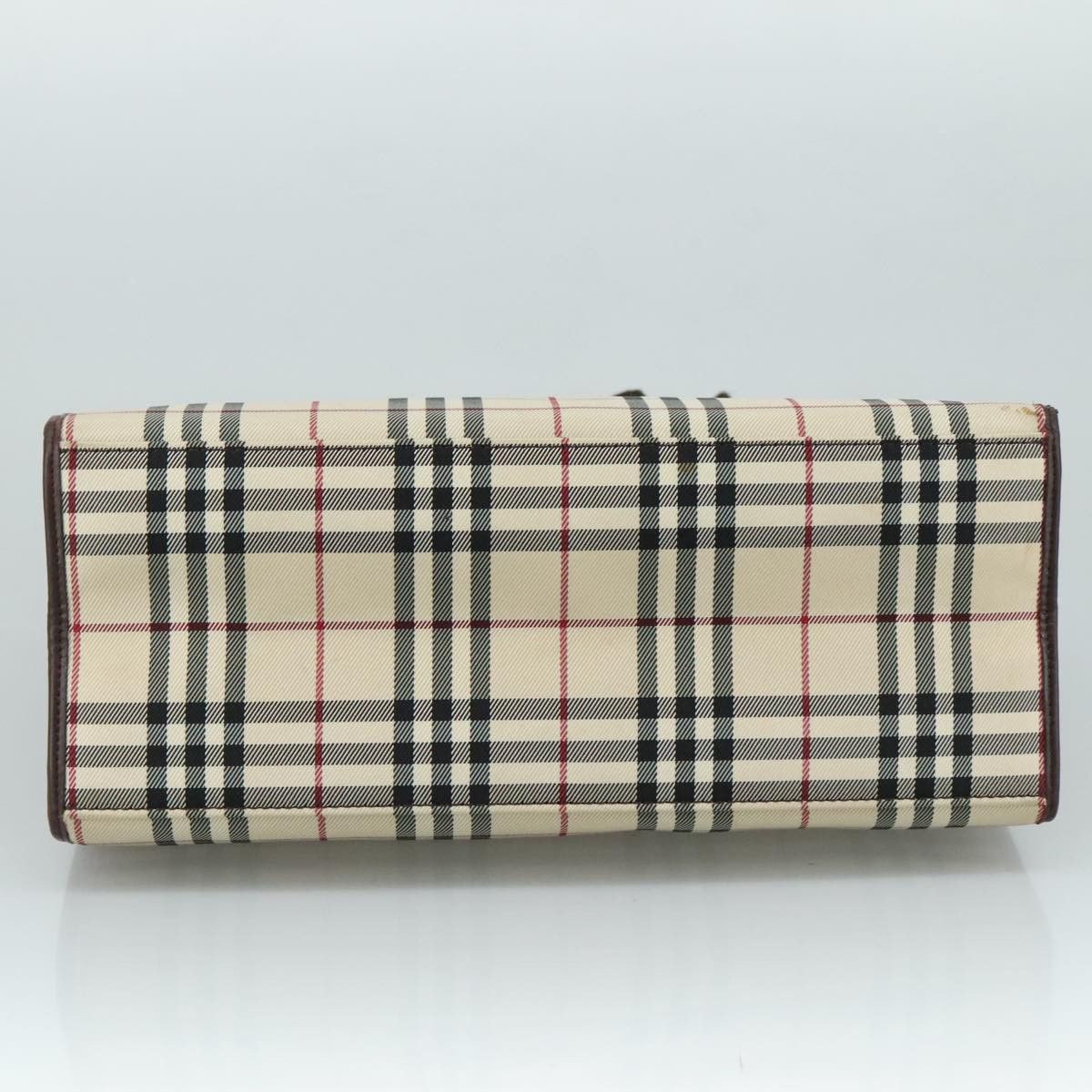Burberry Nova Check Beige Canvas Handbag (Pre-Owned) Size ONE SIZE - 17 Thumbnail