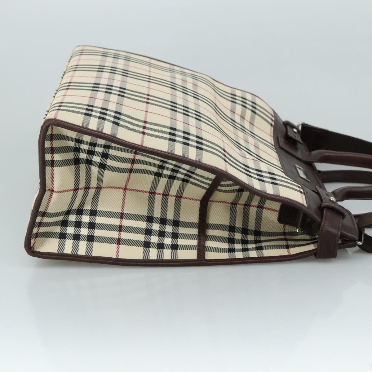 Burberry Nova Check Beige Canvas Handbag (Pre-Owned) Size ONE SIZE - 3 Thumbnail