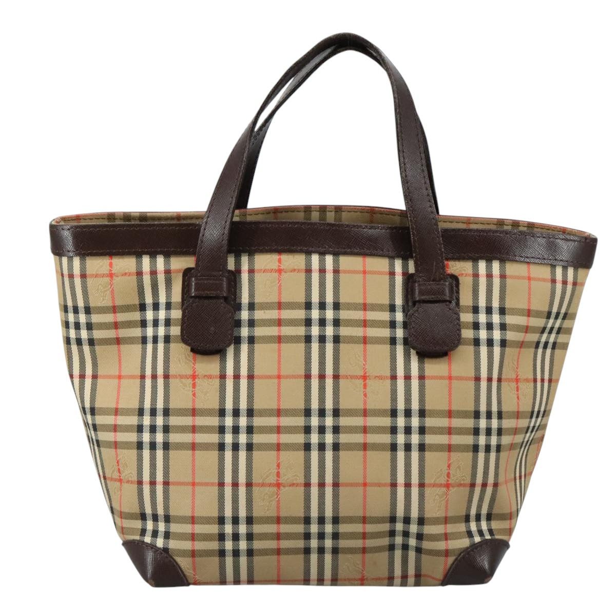 Burberry Nova Check Beige Canvas Handbag (Pre-Owned) Size ONE SIZE - 2 Thumbnail