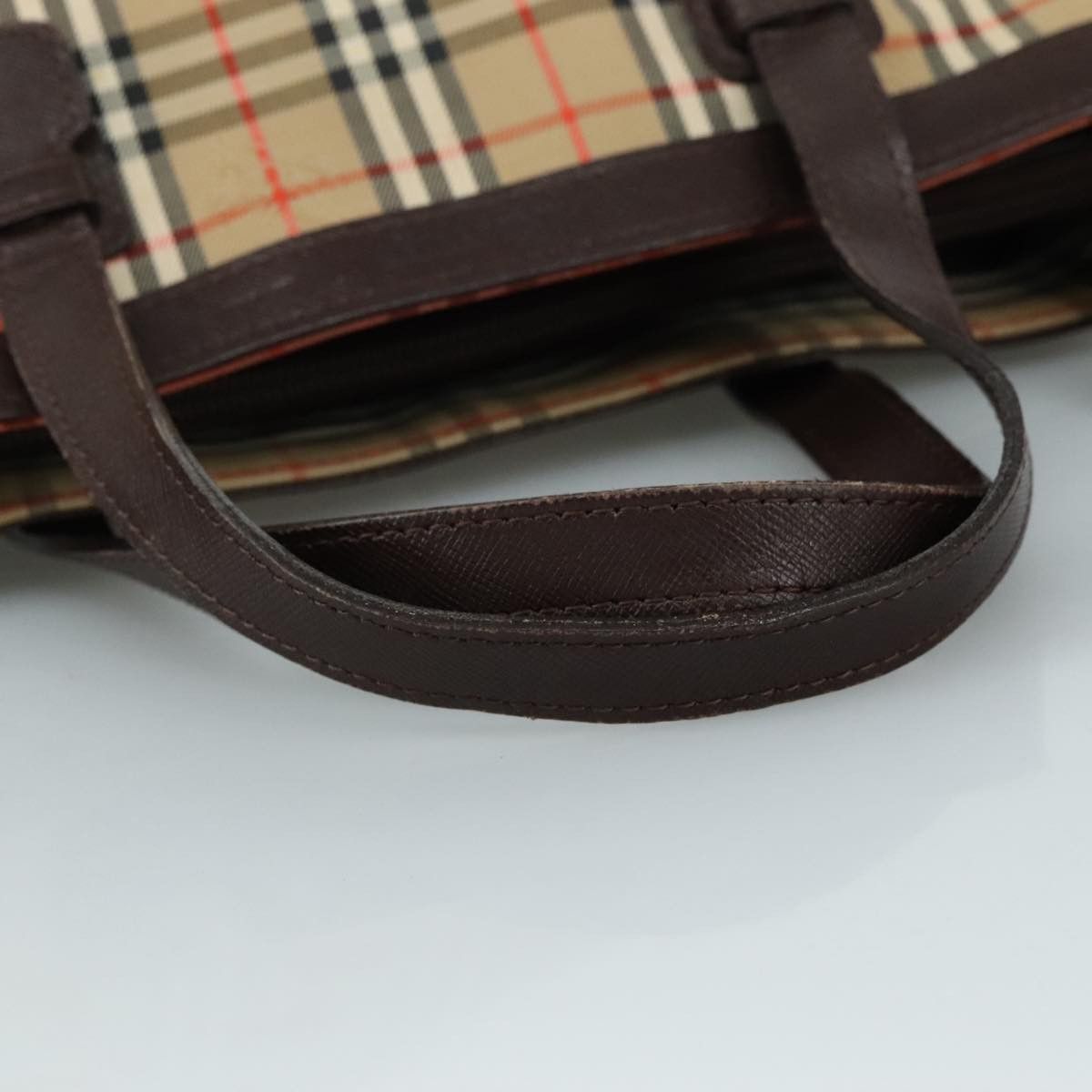 Burberry Nova Check Beige Canvas Handbag (Pre-Owned) Size ONE SIZE - 5 Thumbnail