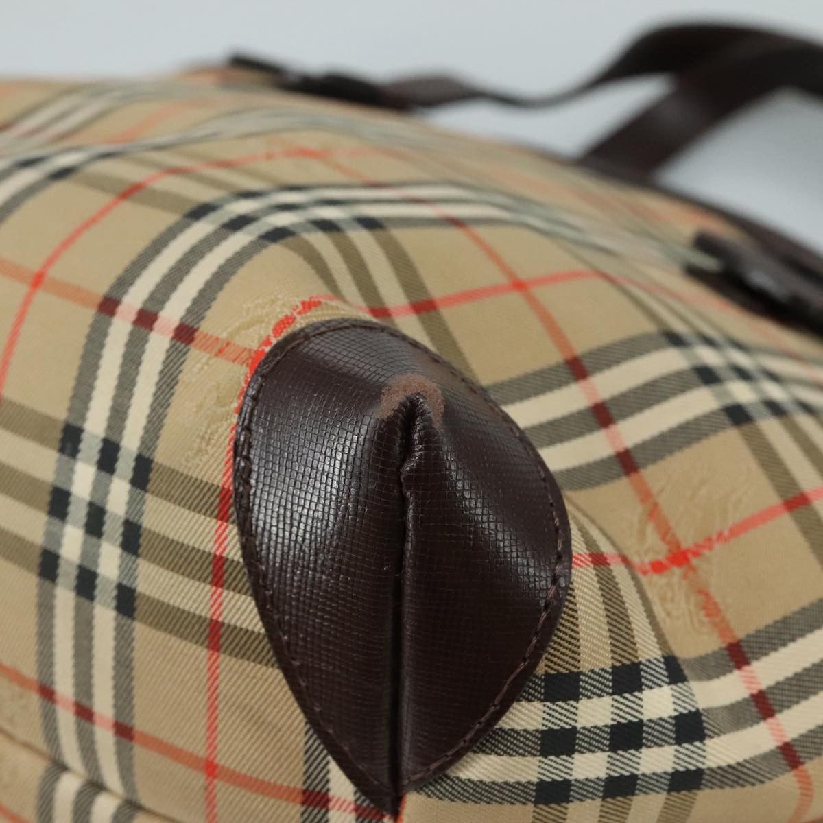 Burberry Nova Check Beige Canvas Handbag (Pre-Owned) Size ONE SIZE - 7 Thumbnail