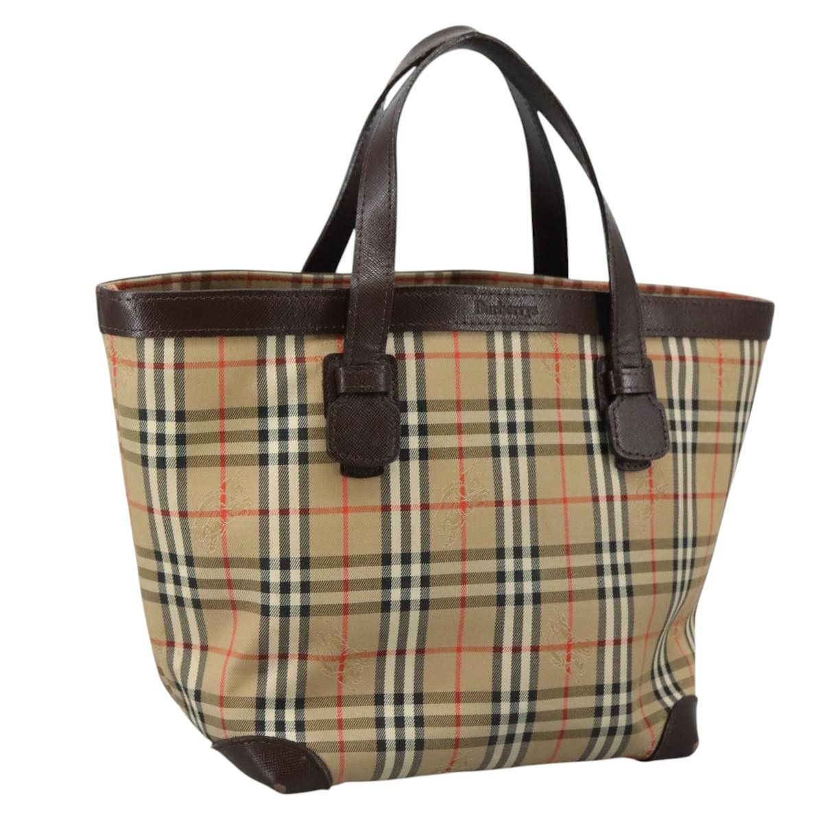 Burberry Nova Check Beige Canvas Handbag (Pre-Owned) Size ONE SIZE - 15 Thumbnail