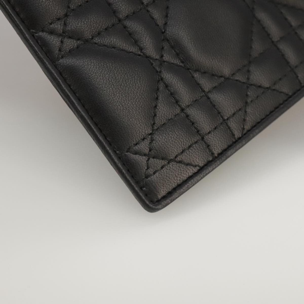Dior Cannage Stitch Black Leather Wallet (Pre-Owned) Size ONE SIZE - 7 Thumbnail