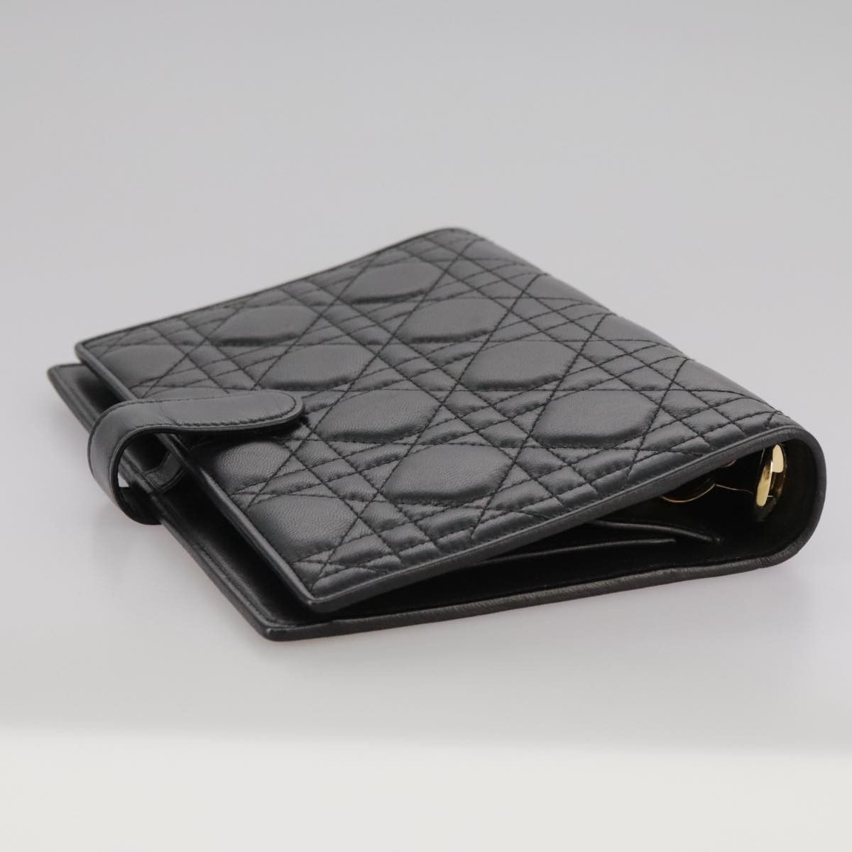 Dior Cannage Stitch Black Leather Wallet (Pre-Owned) Size ONE SIZE - 14 Thumbnail