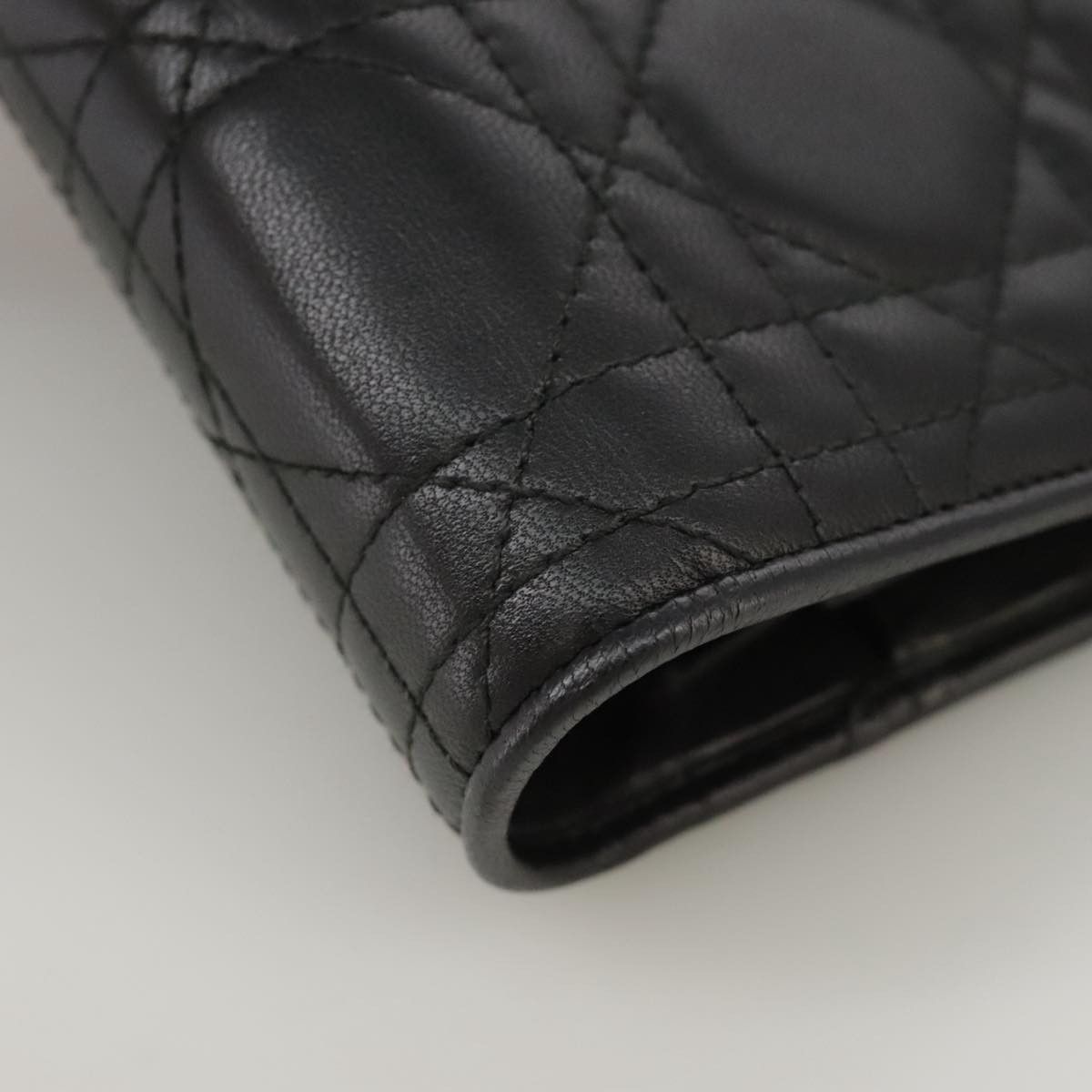 Dior Cannage Stitch Black Leather Wallet (Pre-Owned) Size ONE SIZE - 5 Thumbnail