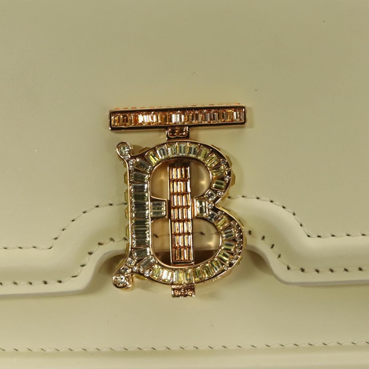 Burberry Tb Beige Leather Shoulder Bag (Pre-Owned) Size ONE SIZE - 19 Thumbnail