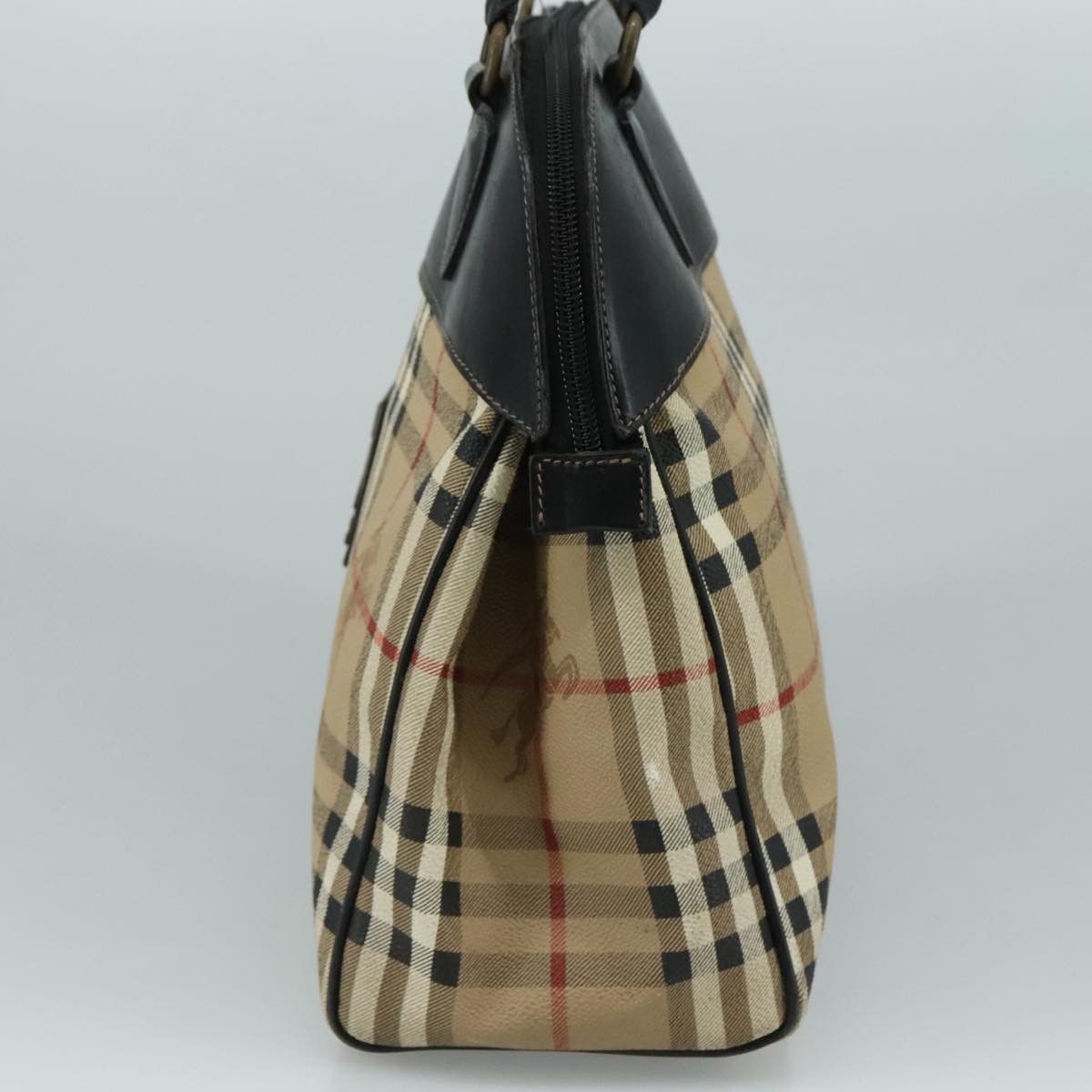 Burberry Haymarket Beige Canvas Handbag (Pre-Owned) Size ONE SIZE - 4 Thumbnail