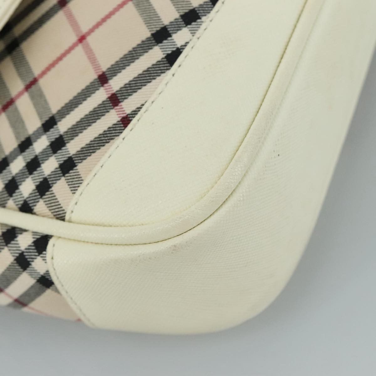 Burberry Nova Check Beige Canvas Shoulder Bag (Pre-Owned) Size ONE SIZE - 8 Thumbnail