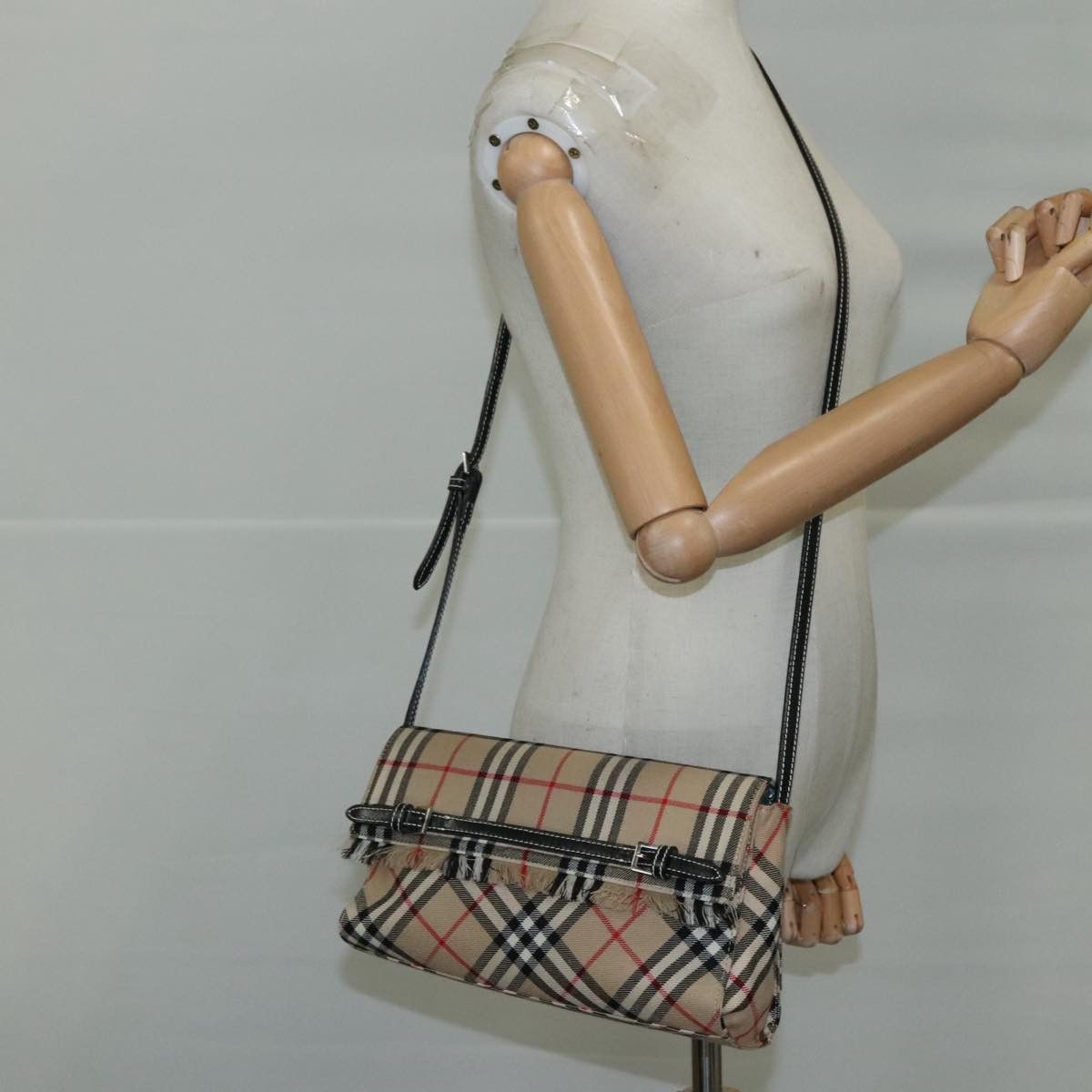 Burberry Blue Label Beige Canvas Shoulder Bag (Pre-Owned) Size ONE SIZE - 13 Thumbnail