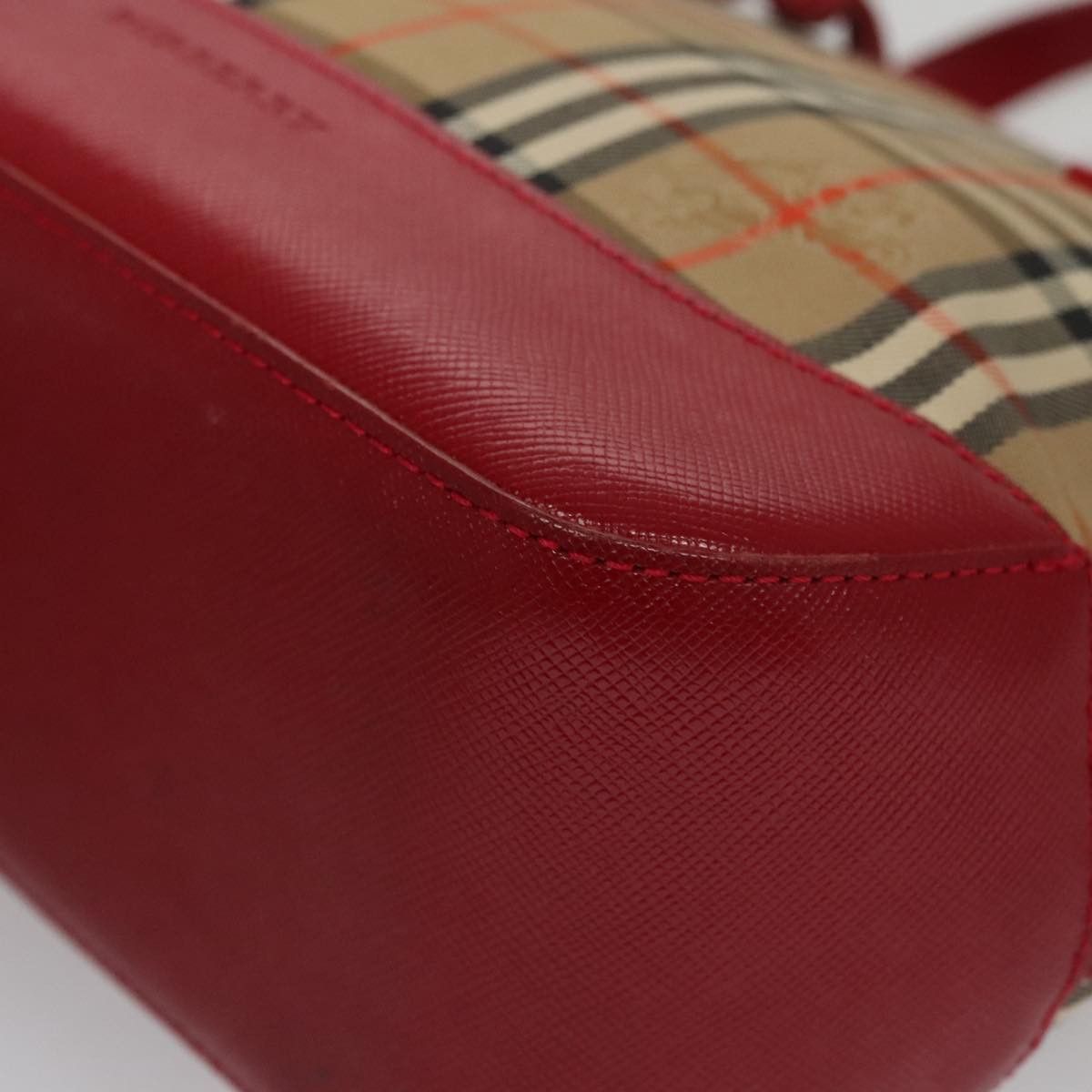 Burberry Nova Check Beige Canvas Handbag (Pre-Owned) Size ONE SIZE - 7 Thumbnail