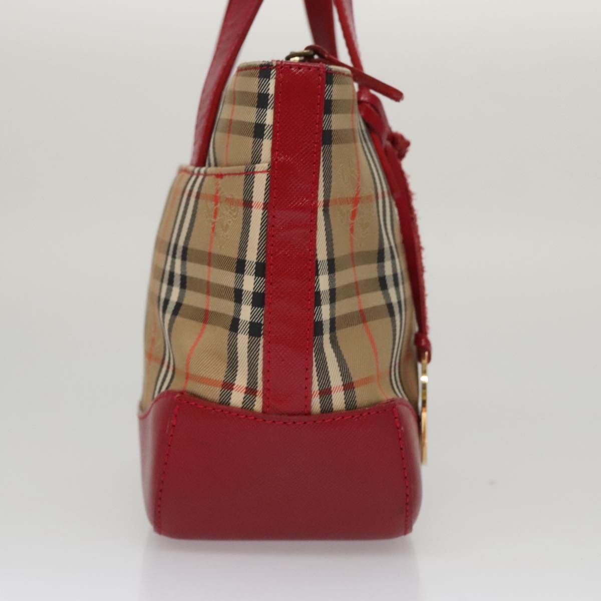 Burberry Nova Check Beige Canvas Handbag (Pre-Owned) Size ONE SIZE - 4 Thumbnail