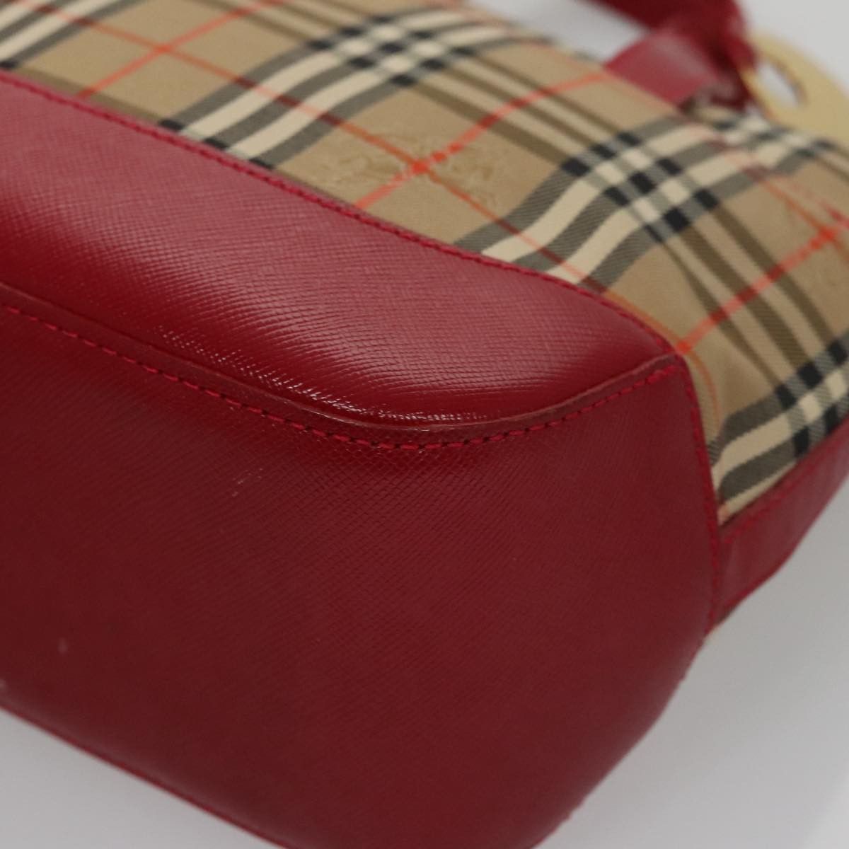 Burberry Nova Check Beige Canvas Handbag (Pre-Owned) Size ONE SIZE - 9 Thumbnail