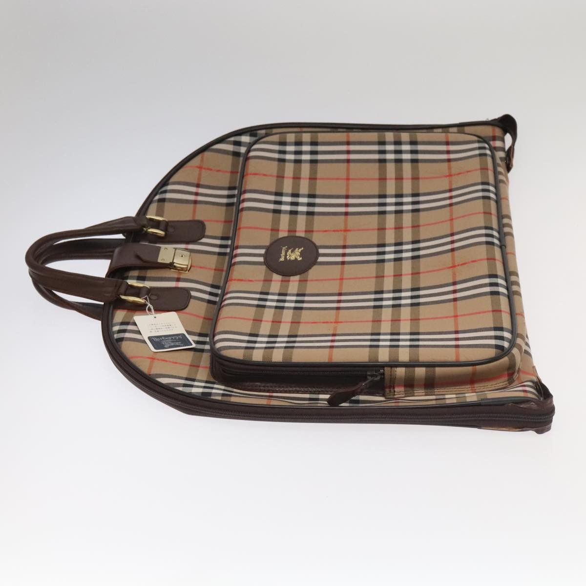 Burberry Nova Check Beige Canvas Travel Bag (Pre-Owned) Size ONE SIZE - 4 Thumbnail