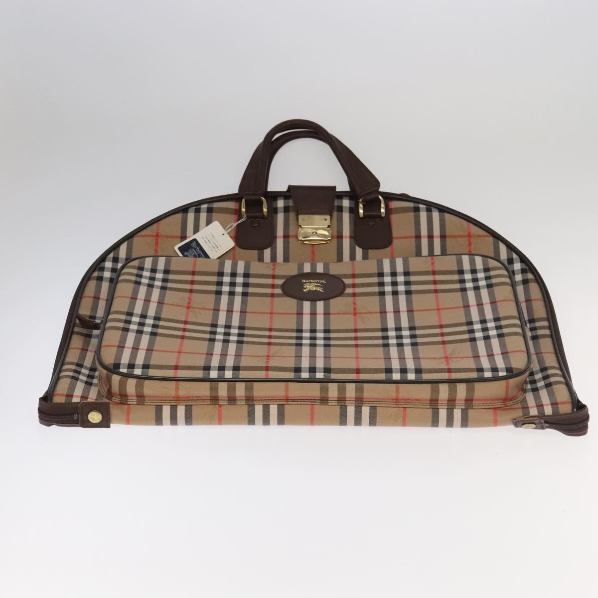 Burberry Nova Check Beige Canvas Travel Bag (Pre-Owned) Size ONE SIZE - 16 Thumbnail