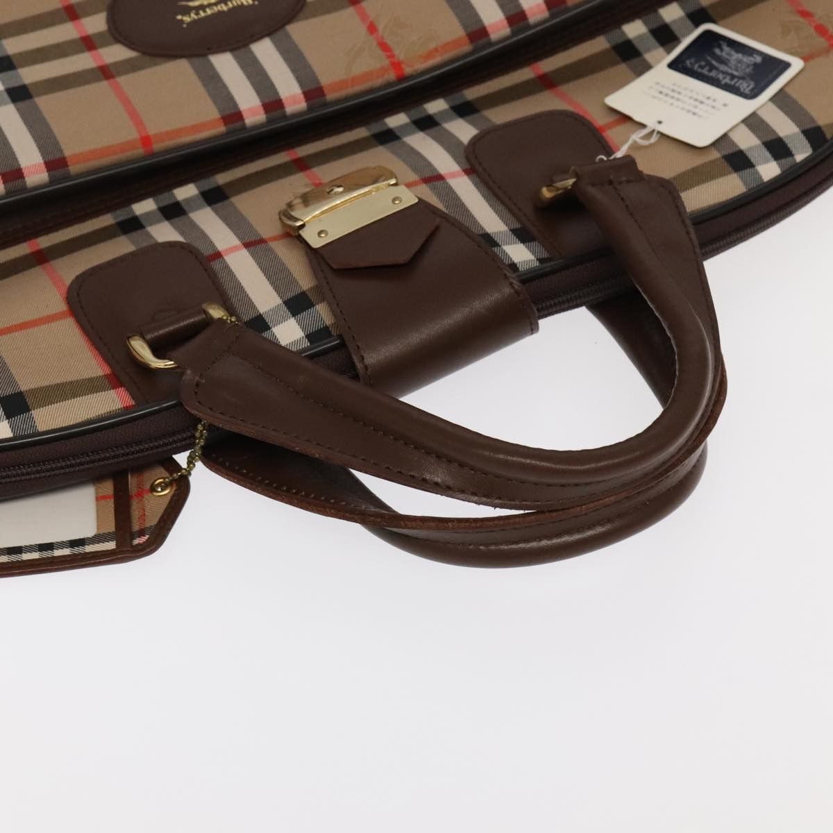 Burberry Nova Check Beige Canvas Travel Bag (Pre-Owned) Size ONE SIZE - 5 Thumbnail