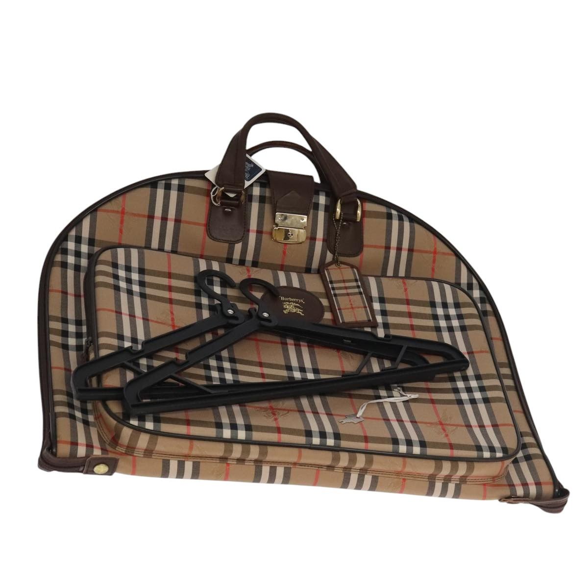 Burberry Nova Check Beige Canvas Travel Bag (Pre-Owned) Size ONE SIZE - 14 Thumbnail
