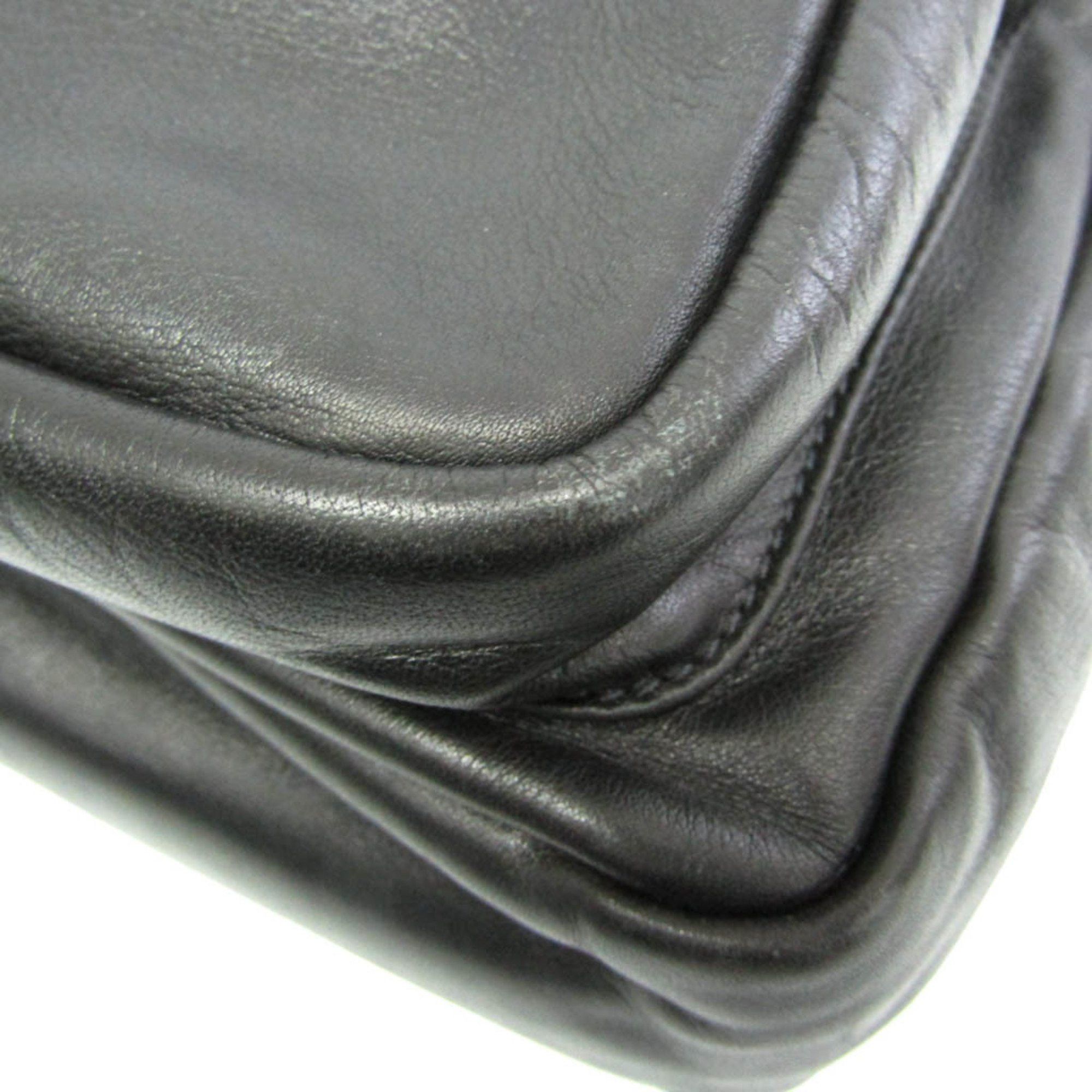 Prada Black Leather Shopper Bag (Pre-Owned) Size ONE SIZE - 4 Thumbnail