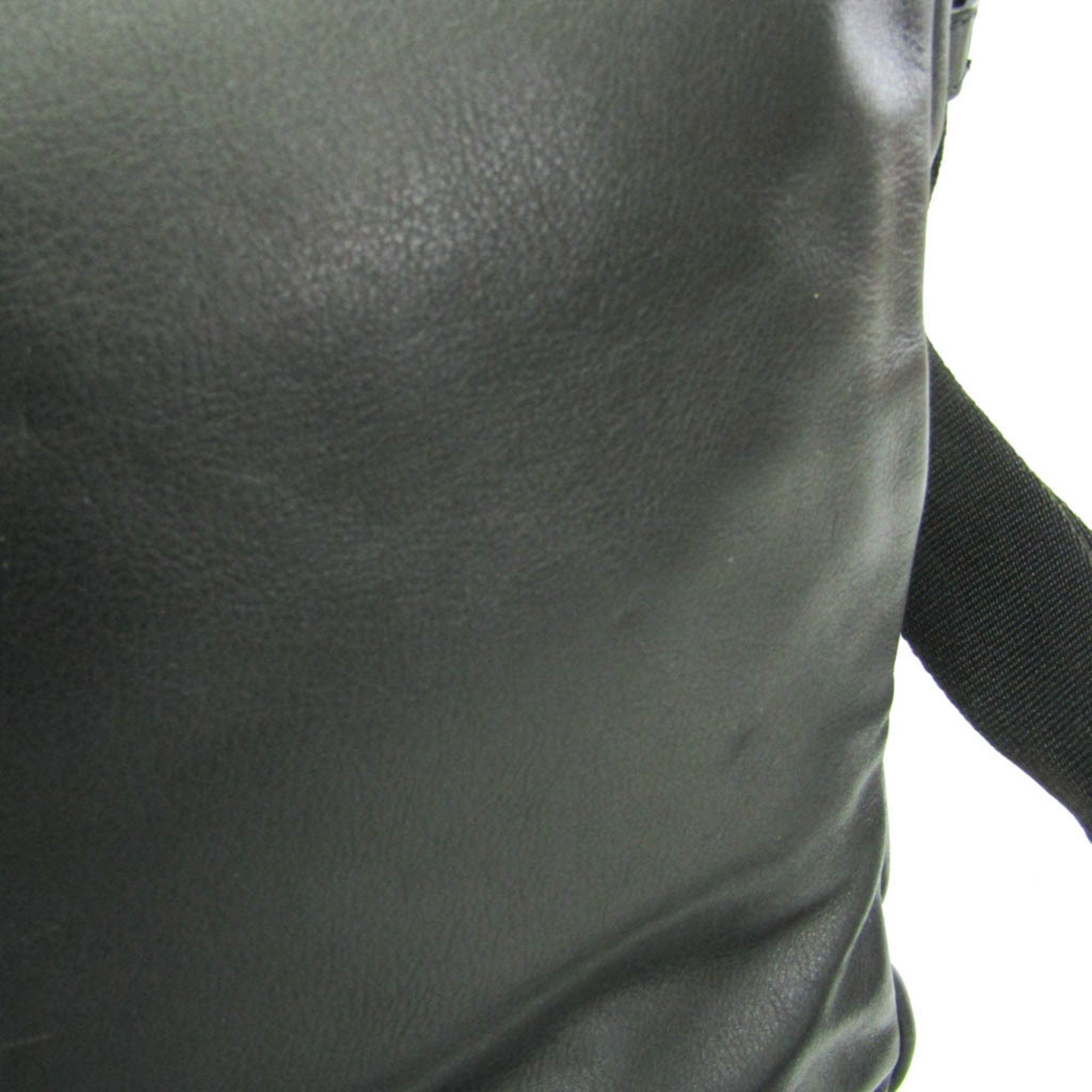Prada Black Leather Shopper Bag (Pre-Owned) Size ONE SIZE - 11 Thumbnail