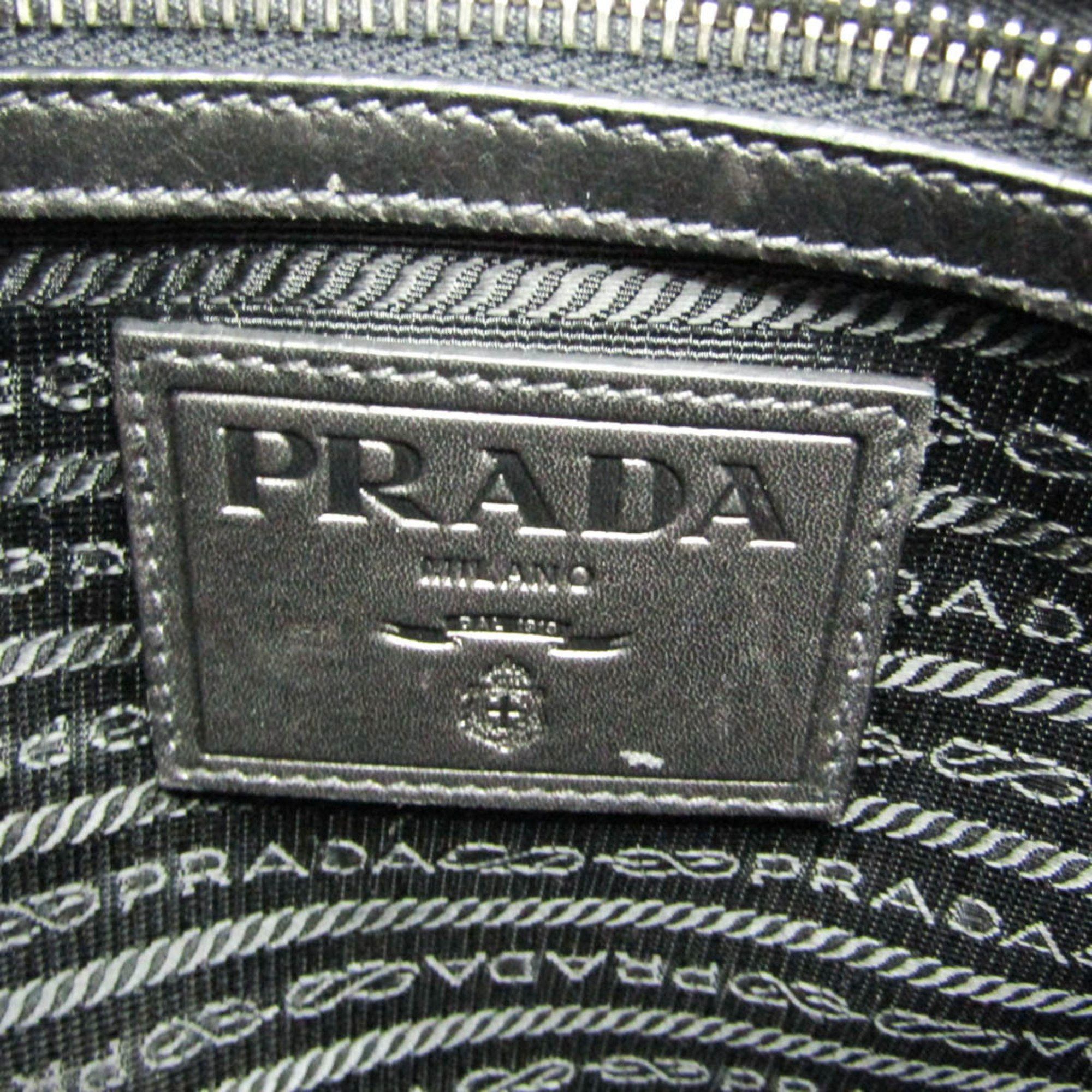 Prada Black Leather Shopper Bag (Pre-Owned) Size ONE SIZE - 15 Thumbnail