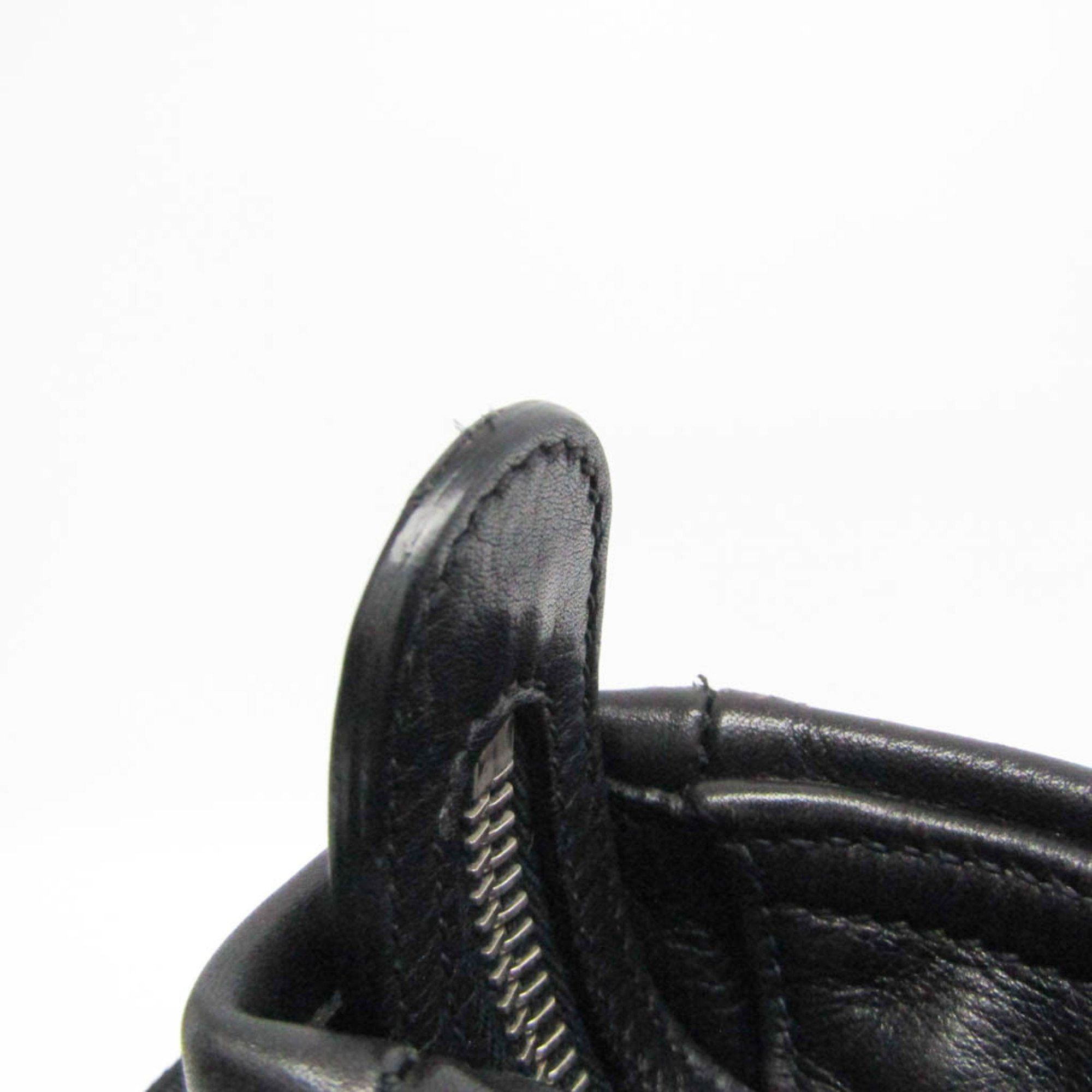 Prada Black Leather Shopper Bag (Pre-Owned) Size ONE SIZE - 7 Thumbnail