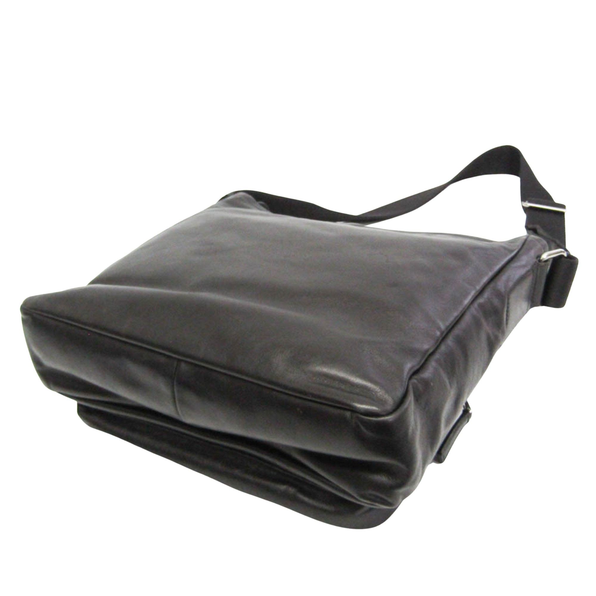Prada Black Leather Shopper Bag (Pre-Owned) Size ONE SIZE - 2 Thumbnail