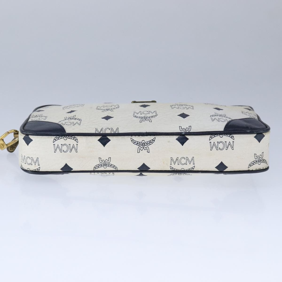 MCM Visetos White Canvas Clutch Bag (Pre-Owned) Size ONE SIZE - 15 Thumbnail