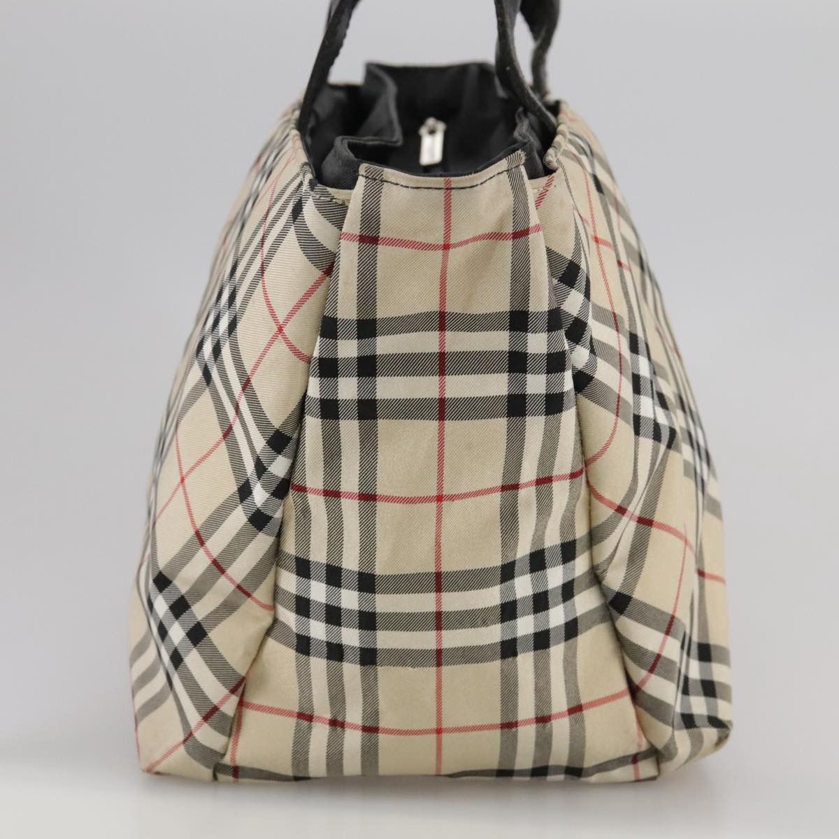 Burberry Nova Check Beige Canvas Handbag (Pre-Owned) Size ONE SIZE - 3 Thumbnail