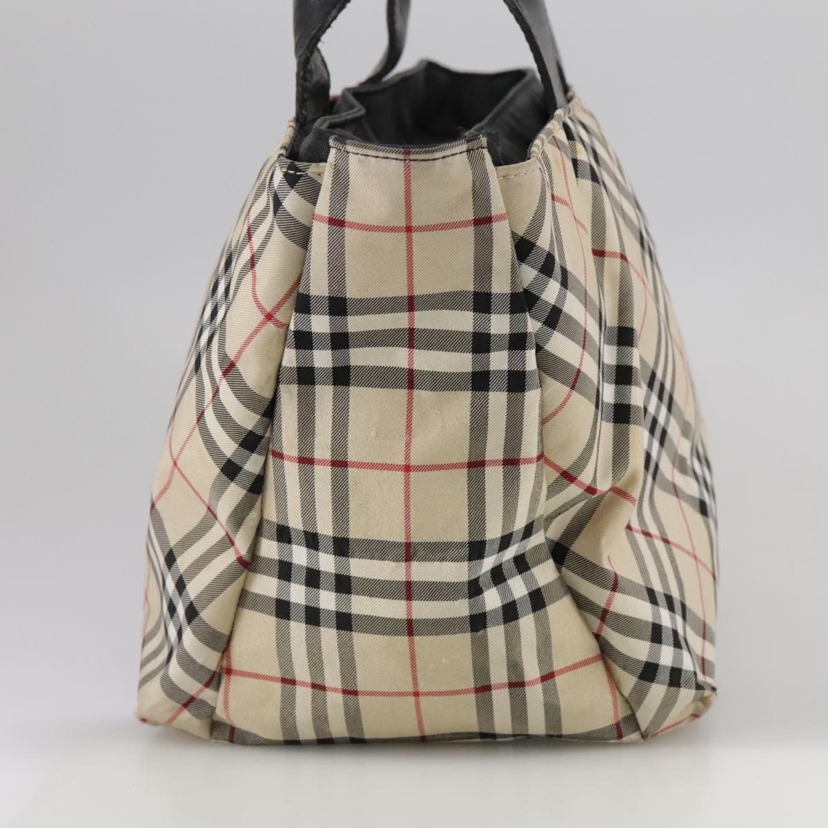 Burberry Nova Check Beige Canvas Handbag (Pre-Owned) Size ONE SIZE - 4 Thumbnail
