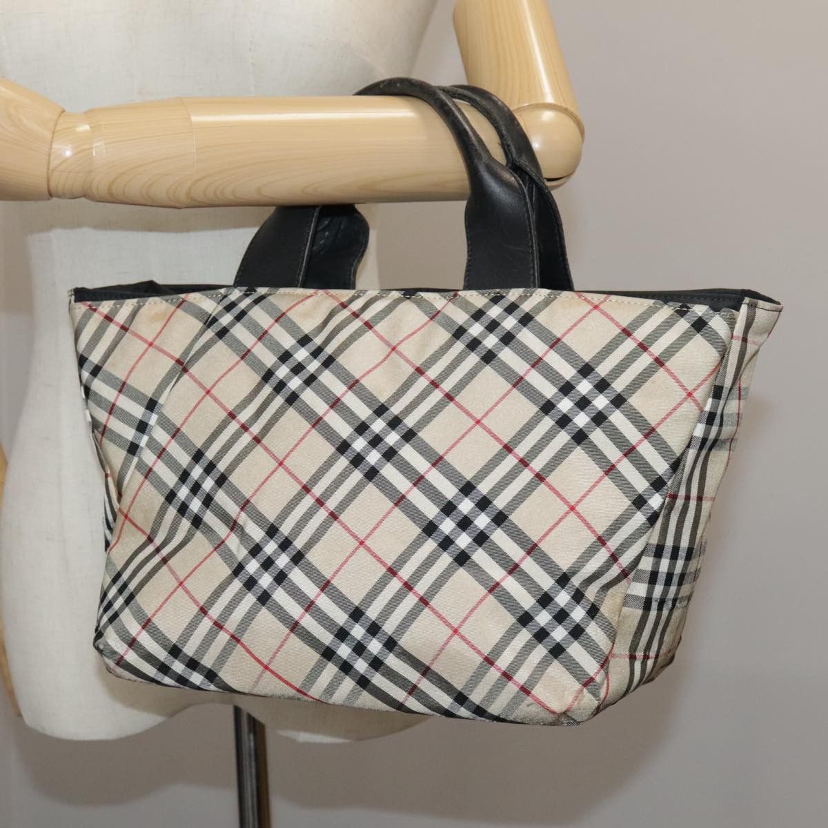 Burberry Nova Check Beige Canvas Handbag (Pre-Owned) Size ONE SIZE - 14 Thumbnail