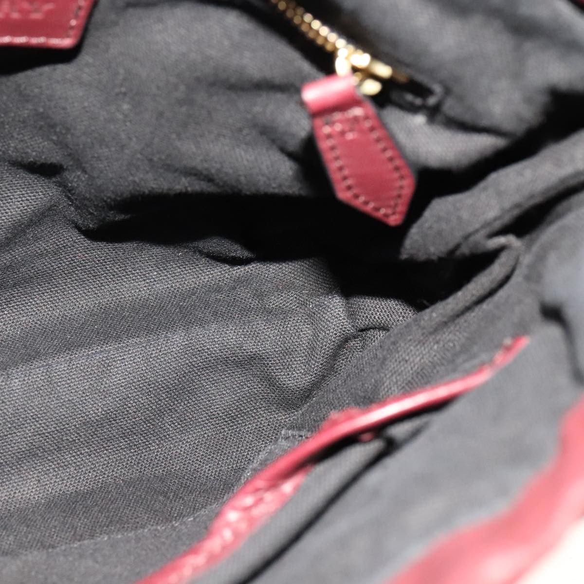 Burberry House Check Burgundy Leather Shoulder Bag (Pre-Owned) Size ONE SIZE - 19 Thumbnail