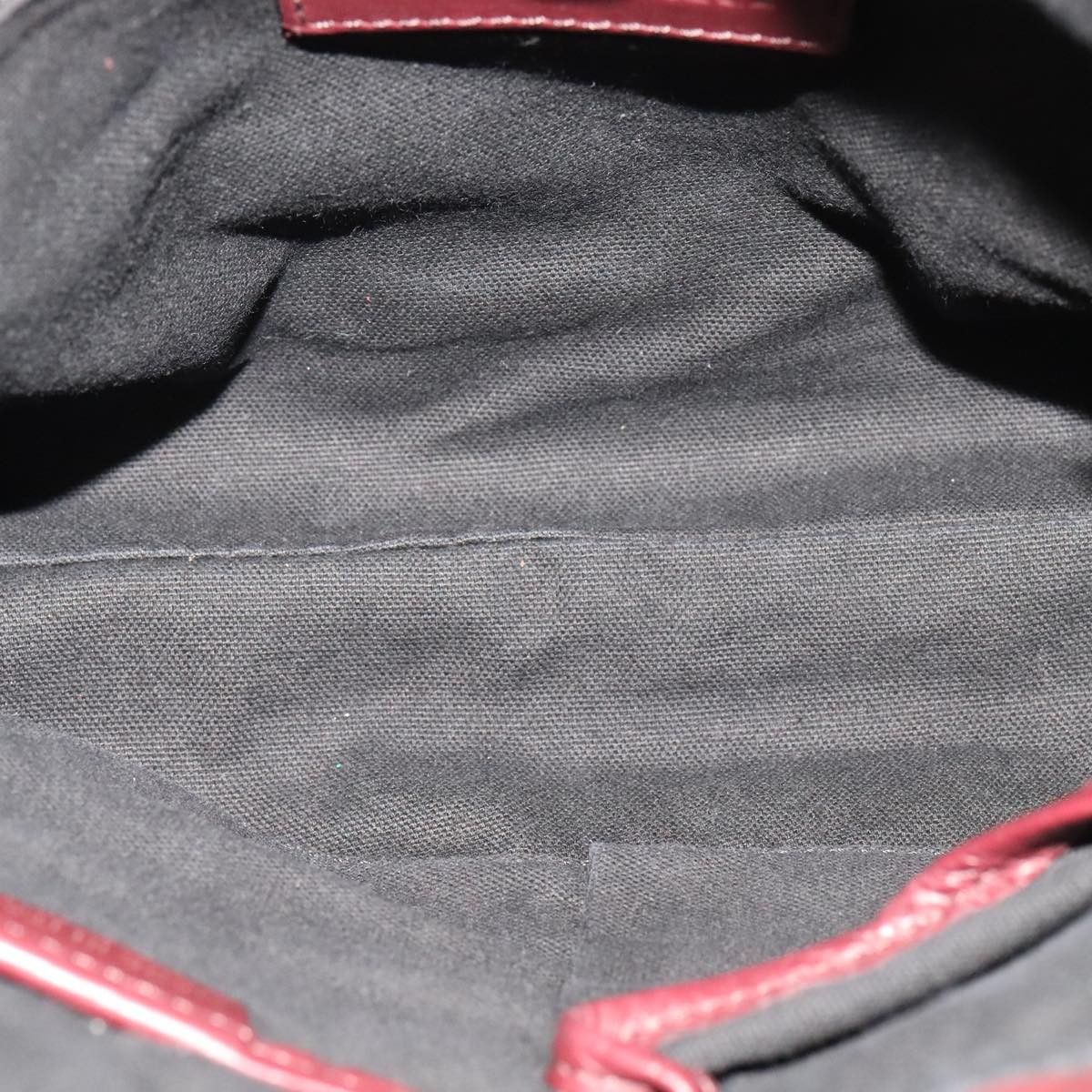 Burberry House Check Burgundy Leather Shoulder Bag (Pre-Owned) Size ONE SIZE - 11 Thumbnail