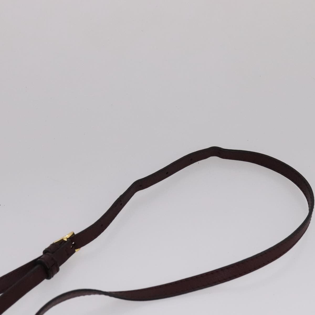 Burberry House Check Burgundy Leather Shoulder Bag (Pre-Owned) Size ONE SIZE - 6 Thumbnail