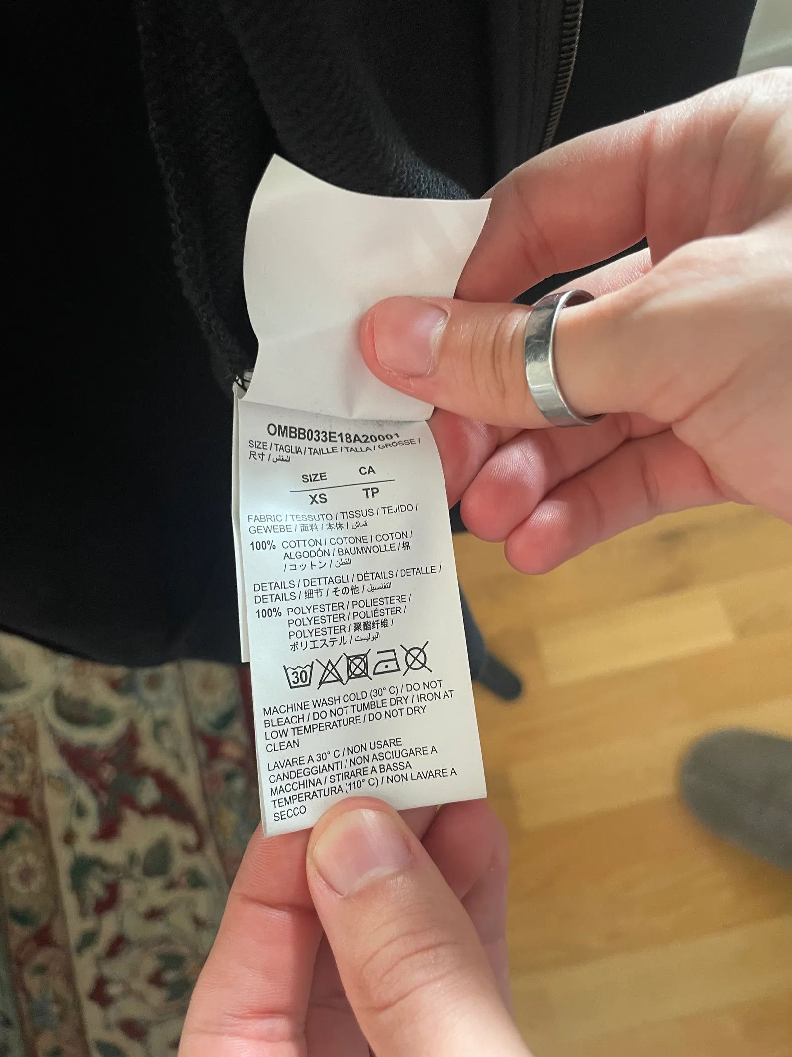 Off-White Off-White Off-white strupe zip hoody Hoodie Size US XS / EU 42 / 0 - 4 Thumbnail