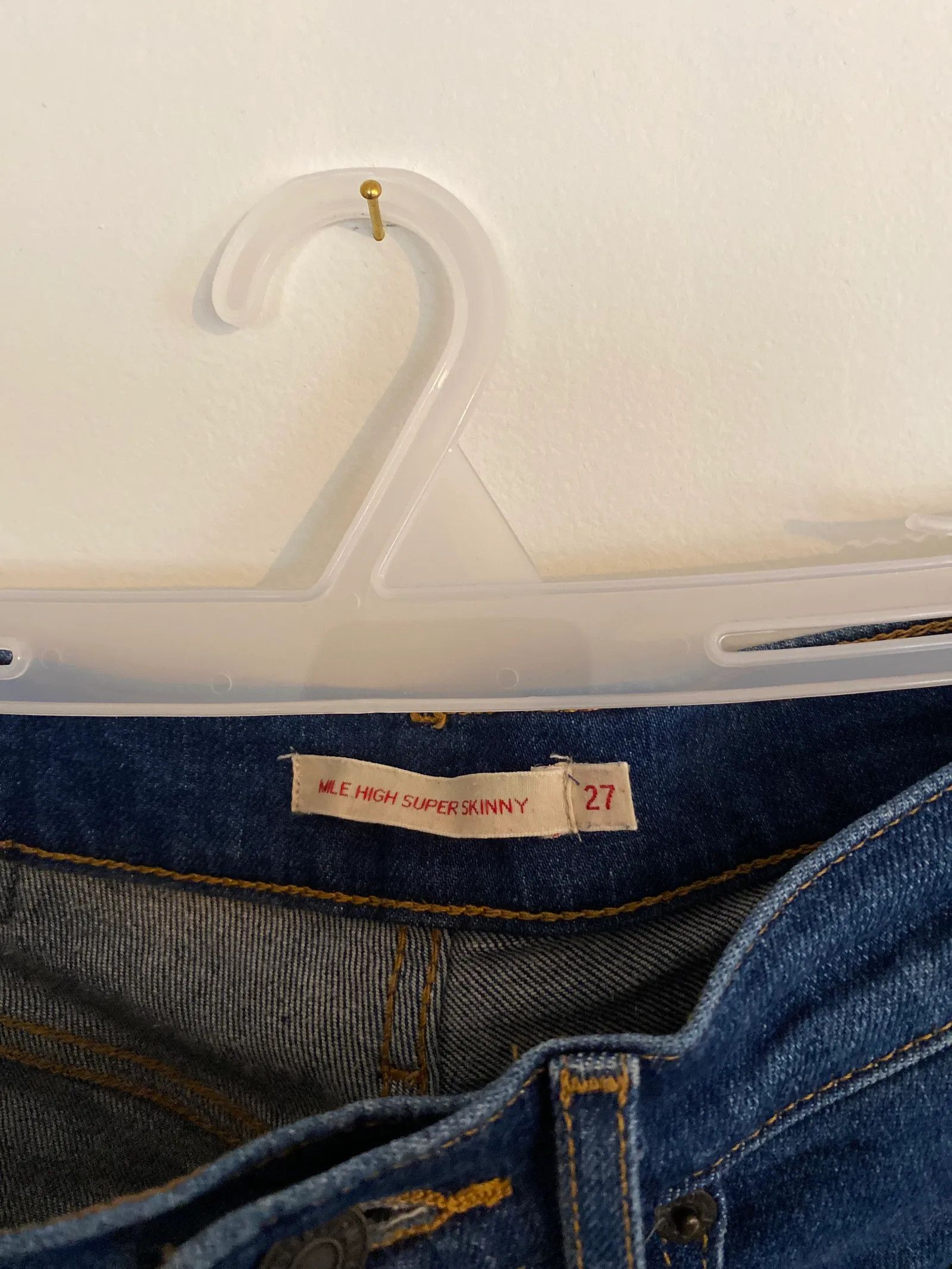 Levi's Levi's Mile high superskinny Jeans Size 27" / US 4 / IT 40 - 3 Thumbnail