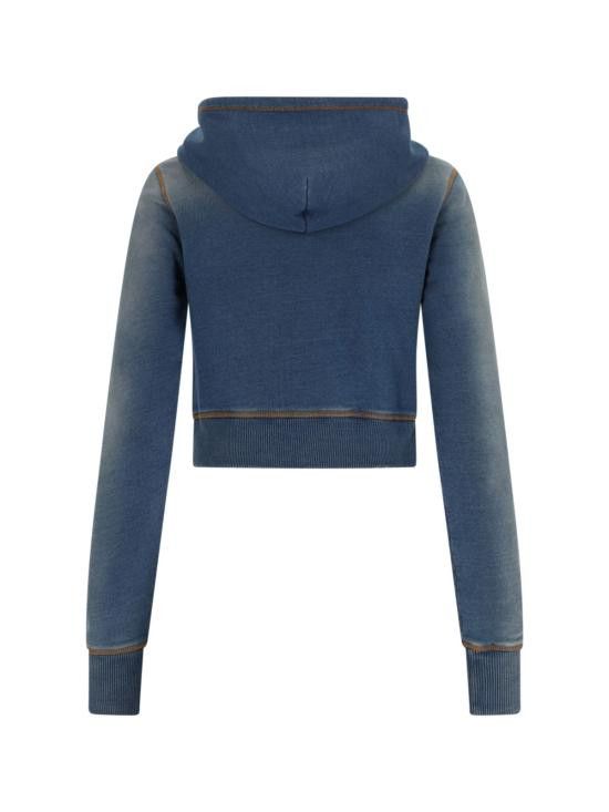 Diesel DIESEL Women Hoodies A16833 0GIAT 01 Blue Size M / US 6-8 / IT 42-44 - 2 Thumbnail