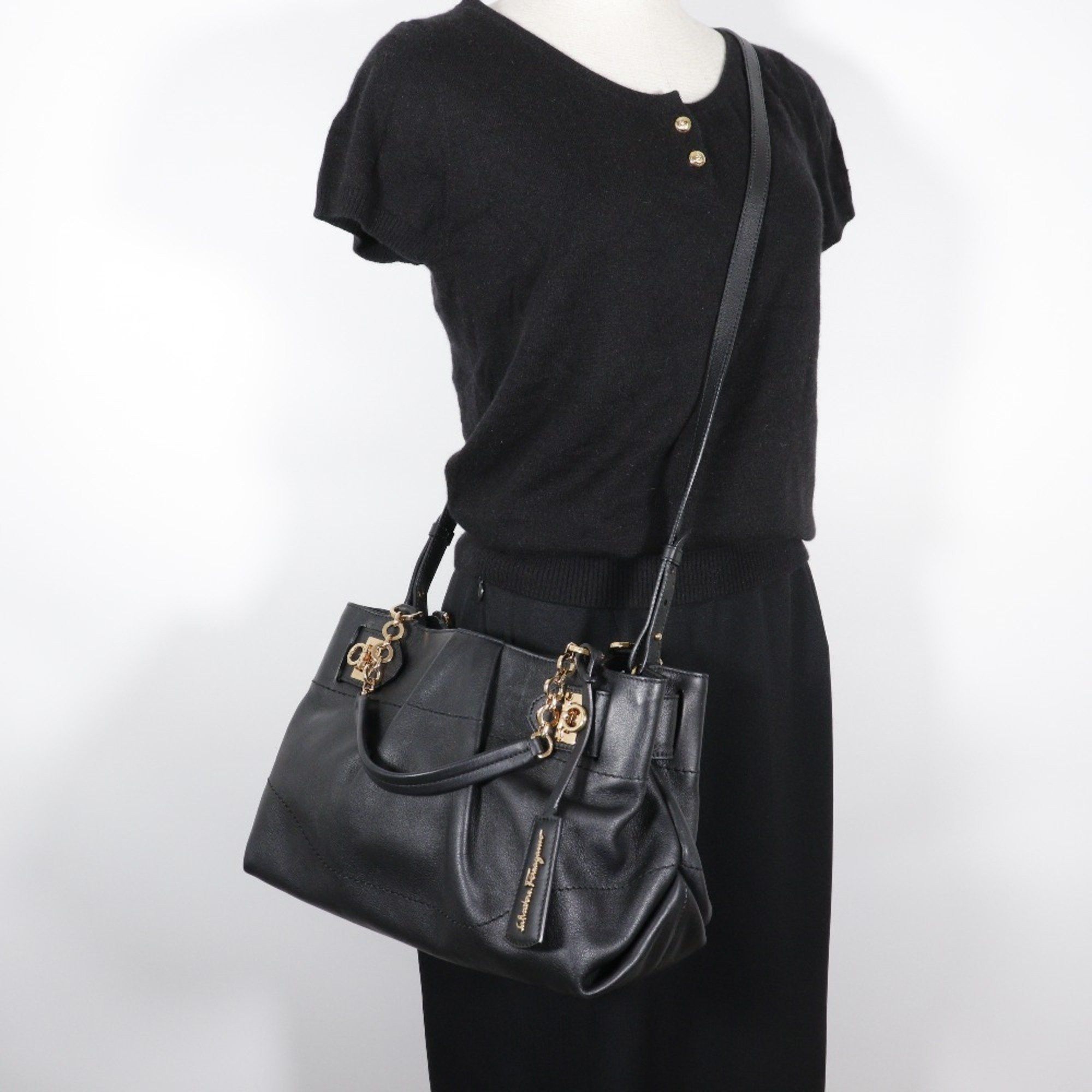 Salvatore Ferragamo Salvatore Ferragamo Gancini handbag Size ONE SIZE - 14 Thumbnail