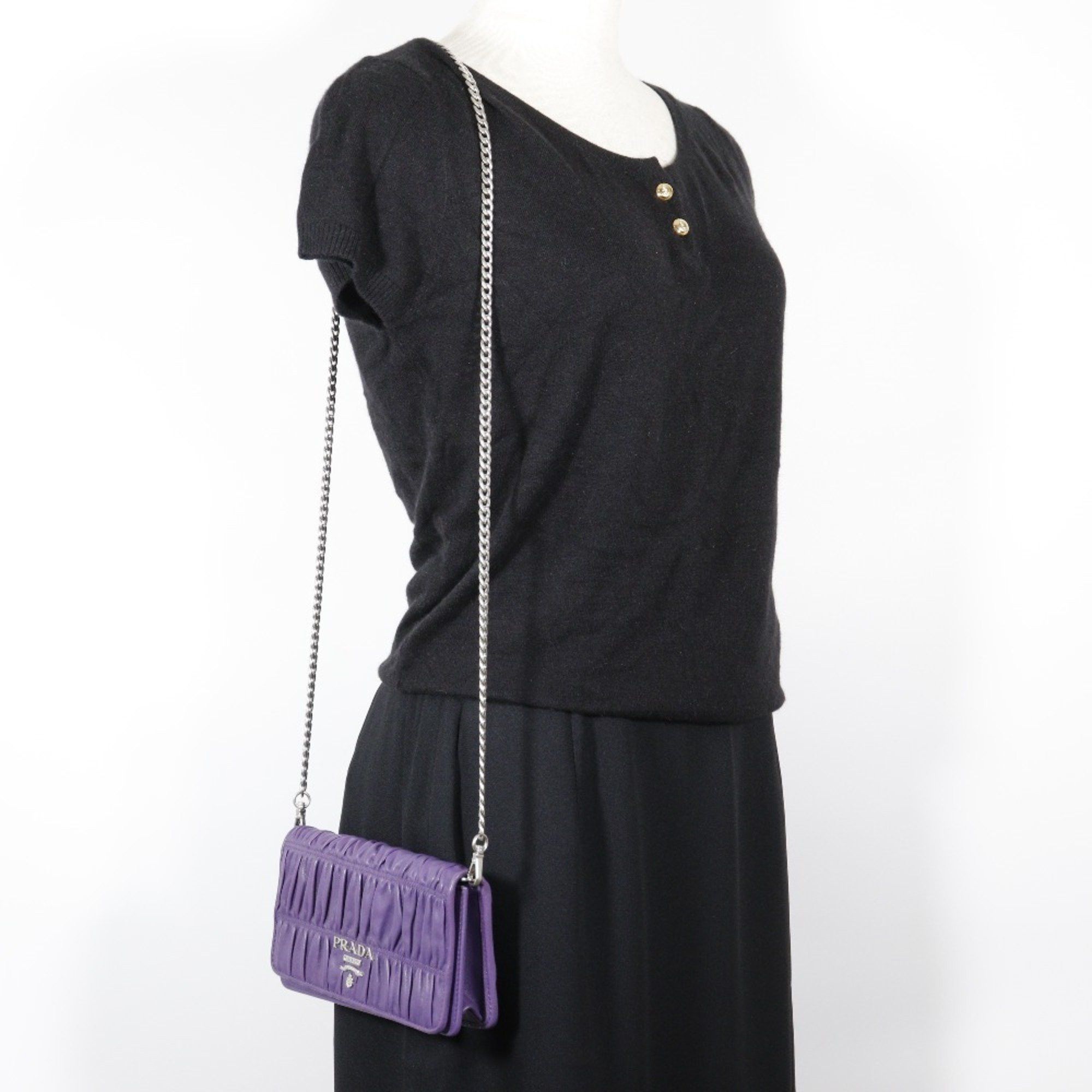 Prada Prada Nappa gauffré shoulder Size ONE SIZE - 13 Thumbnail