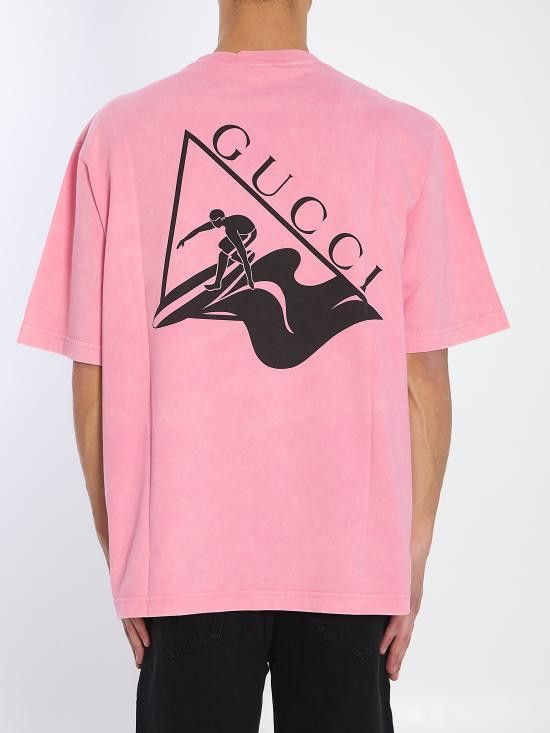 Gucci GUCCI Men T-Shirts 798115 PINK Size US M / EU 48-50 / 2 - 4 Thumbnail