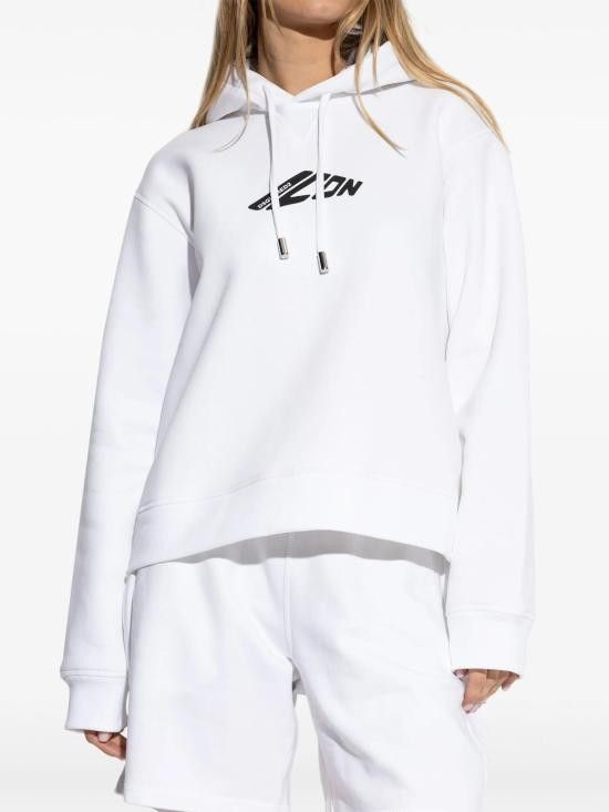Dsquared2 DSQUARED2 Women Hoodies S80GU0106D25007 100 WHITE Size S / US 4 / IT 40 - 3 Thumbnail
