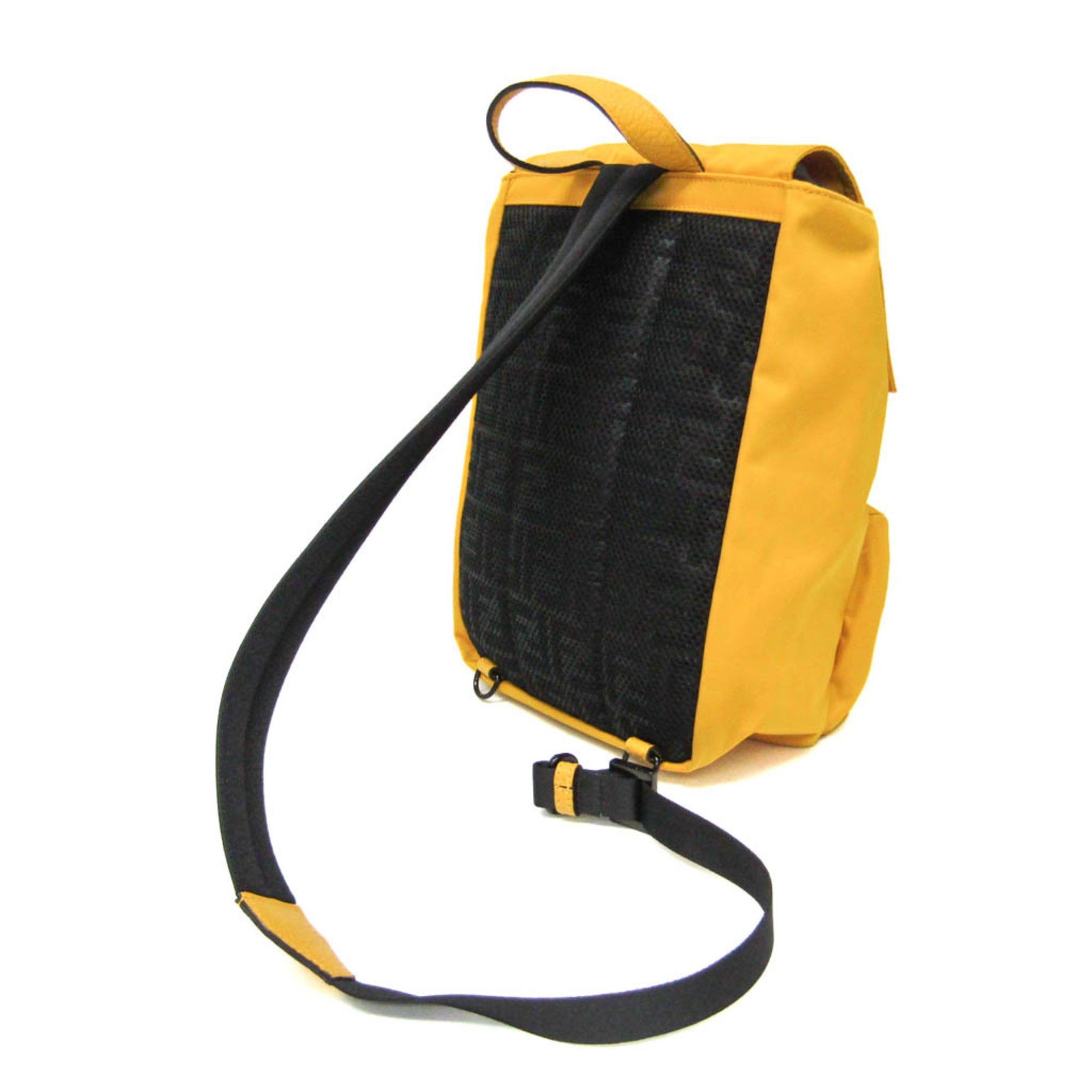 Fendi Fendi Fendines 7VZ067 Men,Women Nylon Backpack,Sling Bag Yellow Size ONE SIZE - 2 Thumbnail