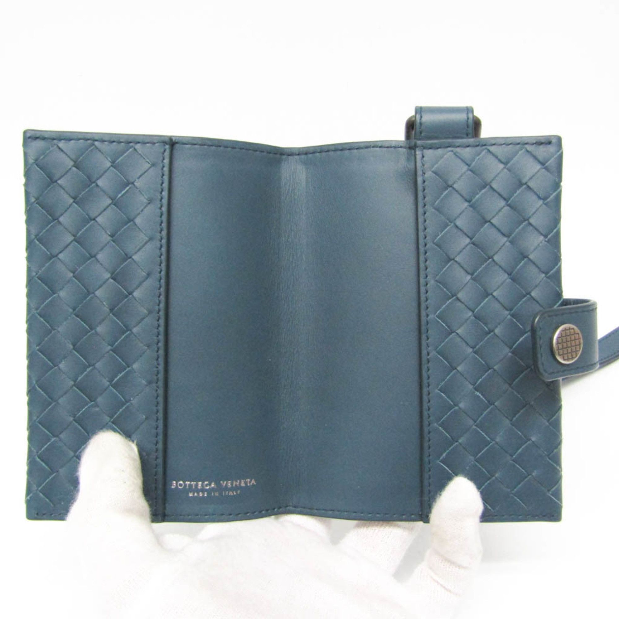 Bottega Veneta Bottega Veneta Intrecciato Compact Size Planner Cover Dark Blue Size ONE SIZE - 4 Thumbnail