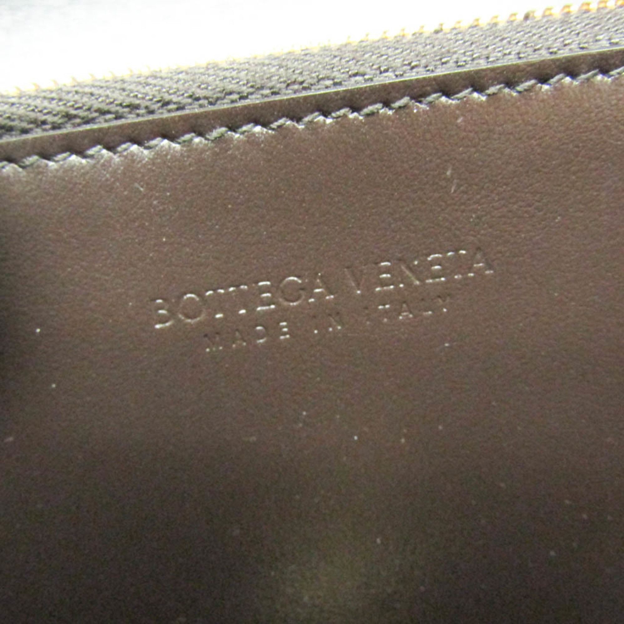Bottega Veneta Bottega Veneta Triangle Turnlock Men,Women Calfskin Long Wallet (bi-fold) Dark Brown Size ONE SIZE - 11 Thumbnail