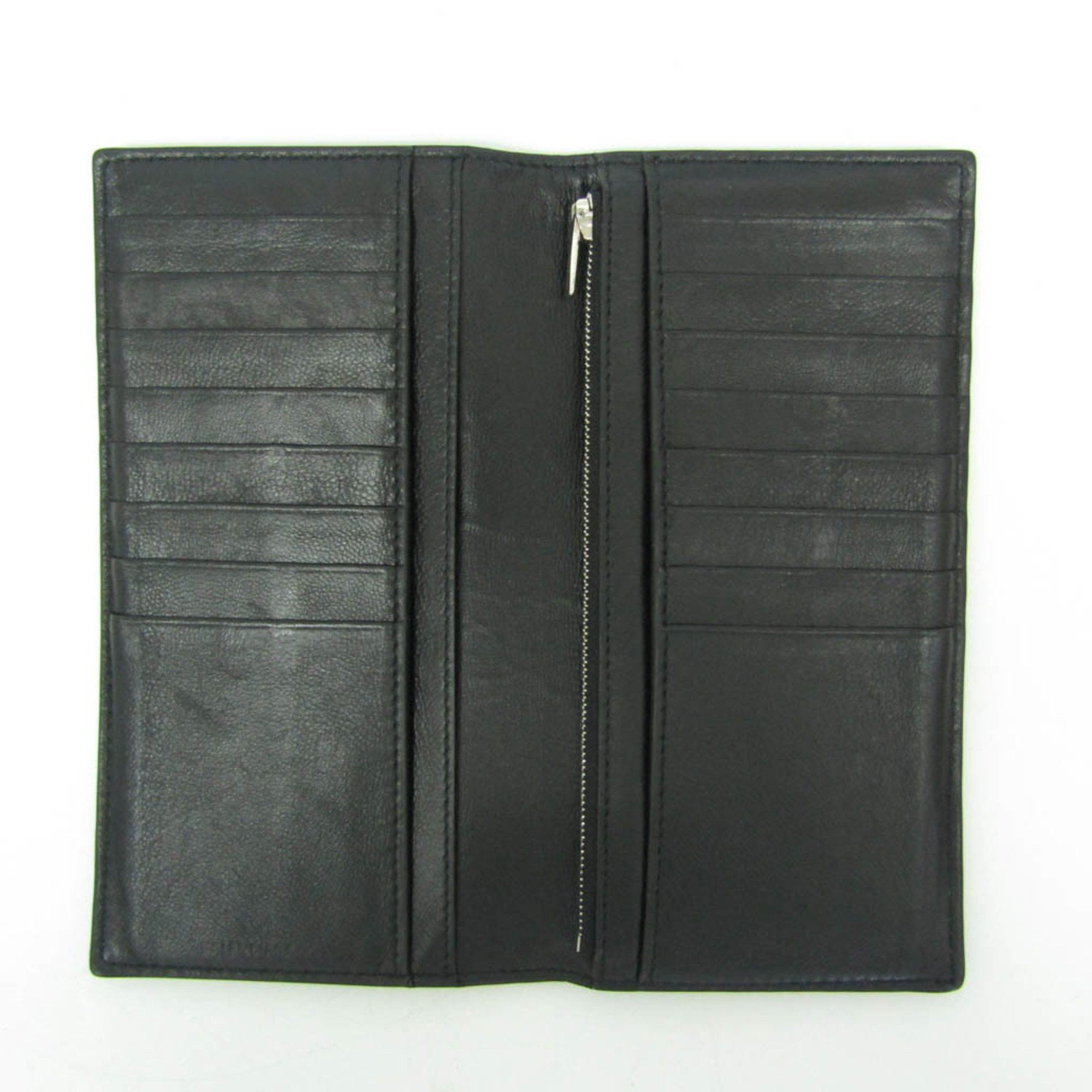 Balenciaga Balenciaga 594692 Men's Leather Long Wallet (bi-fold) Black Size ONE SIZE - 4 Thumbnail