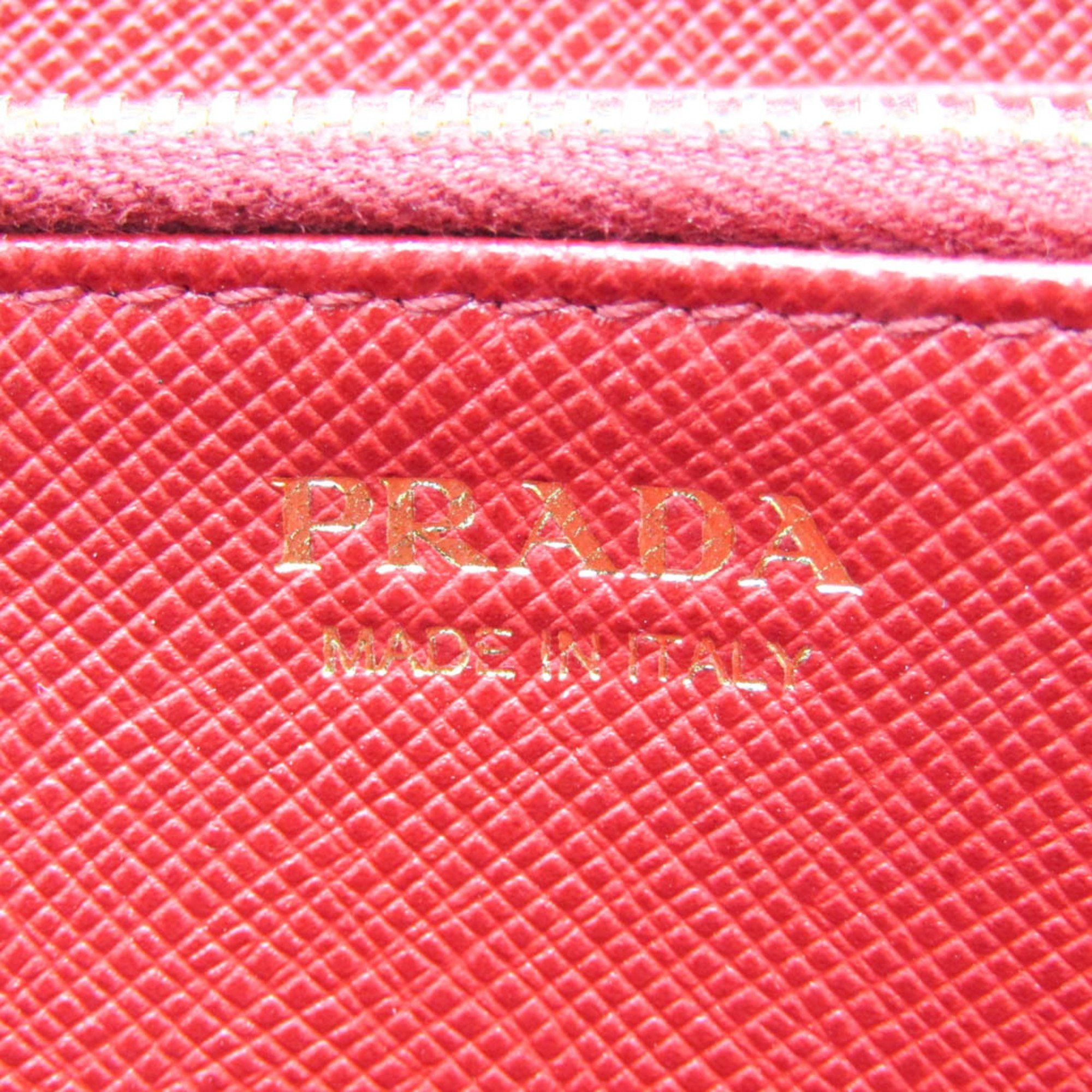 Prada Prada Saffiano SAFFIANO FIOCCO 1ML506 Women's Leather Long Wallet (bi-fold) Red Color Size ONE SIZE - 13 Thumbnail