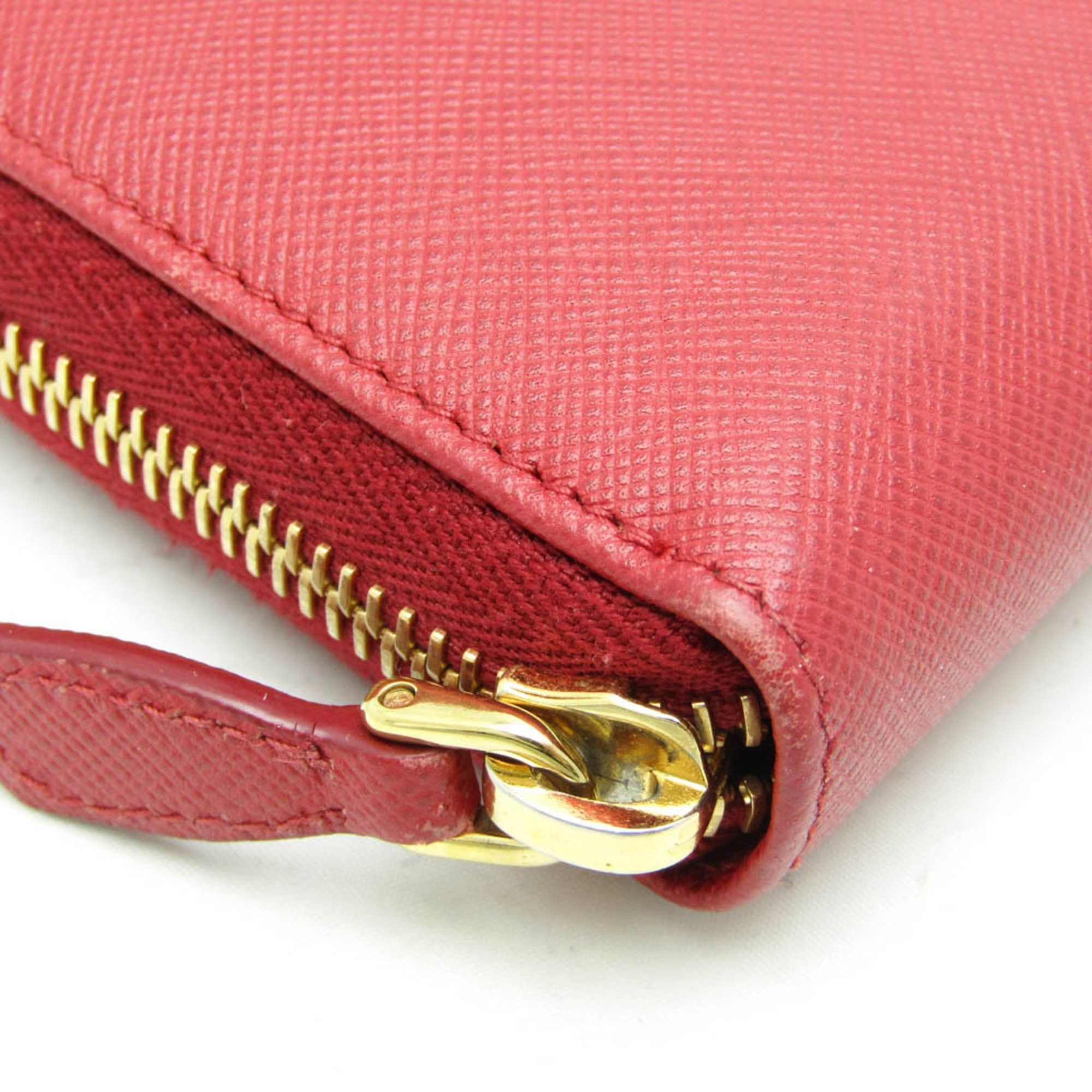 Prada Prada Saffiano SAFFIANO FIOCCO 1ML506 Women's Leather Long Wallet (bi-fold) Red Color Size ONE SIZE - 6 Thumbnail