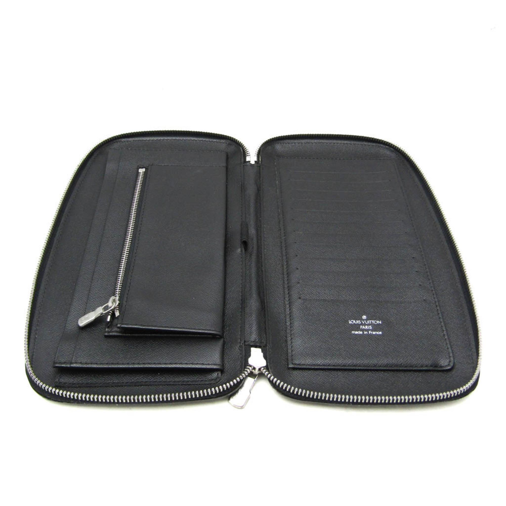 Louis Vuitton Louis Vuitton Taiga Travel Case Organizer Atoll M30652 Men's Taiga Leather Long Wallet (bi-fold) Ardoise Size ONE SIZE - 3 Thumbnail