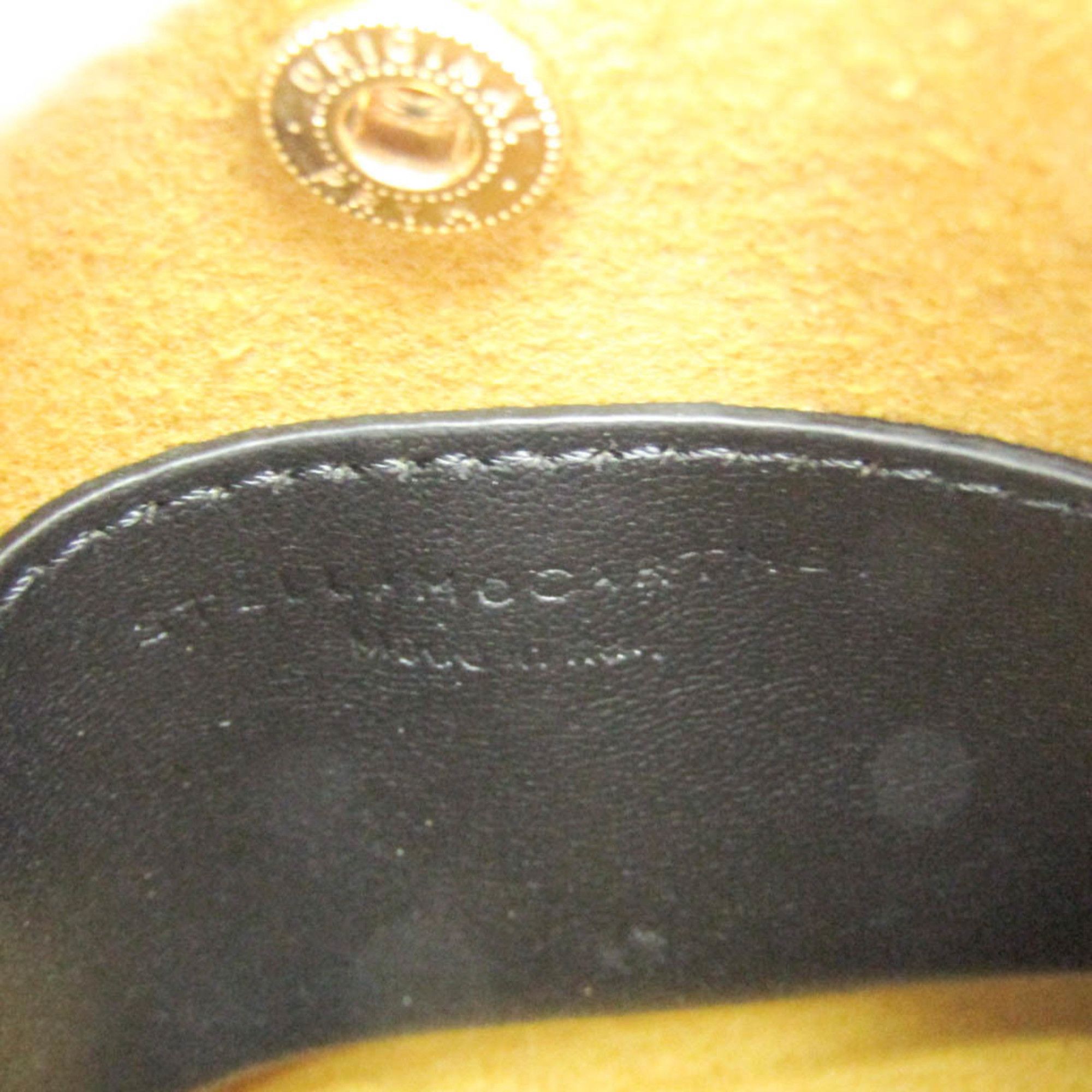 Stella McCartney Stella McCartney Micro Stella Logo 700159W8542 Women's Faux Leather Shoulder Bag Black Size ONE SIZE - 7 Thumbnail