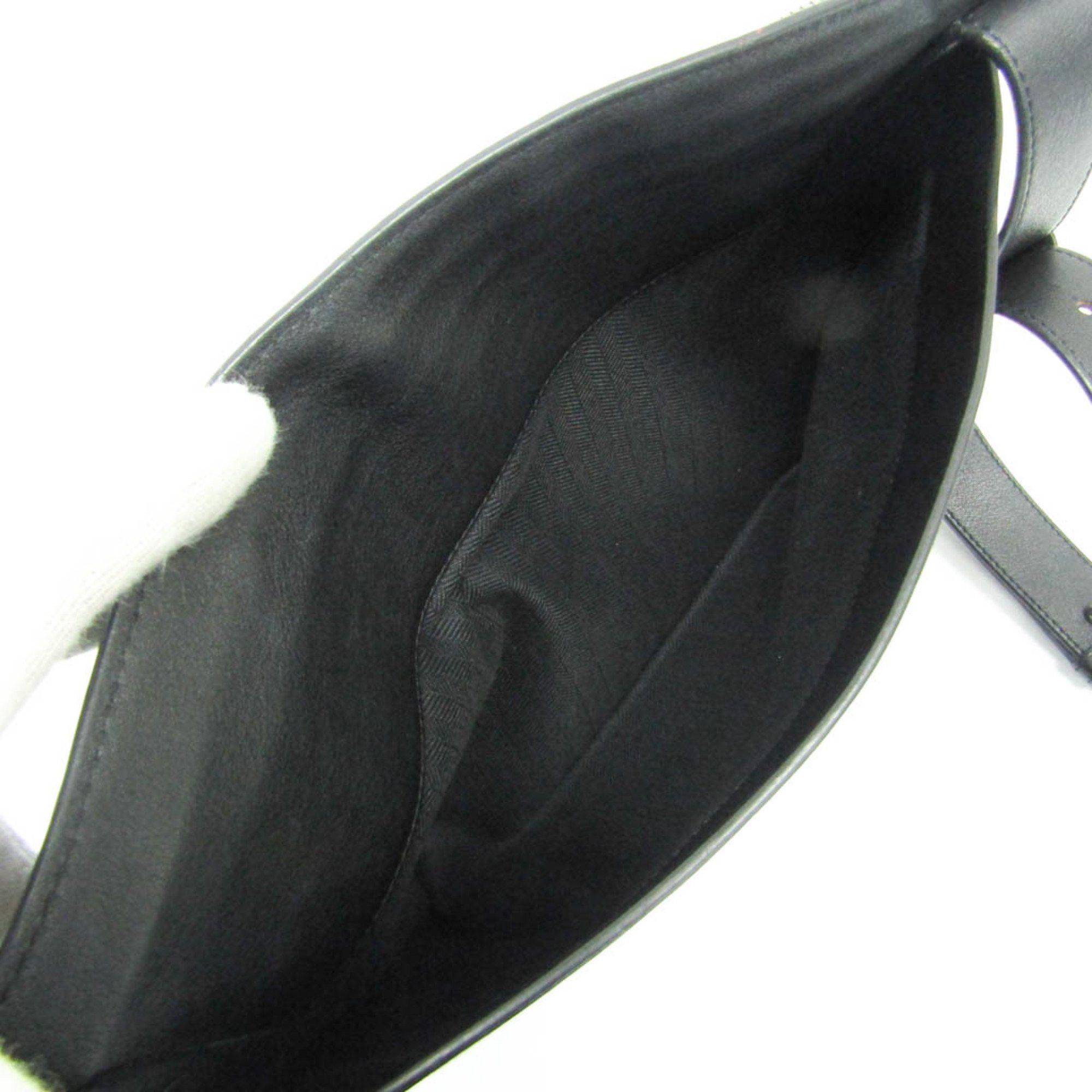 Loewe Loewe Anagram Men's Leather Shoulder Bag Black Size ONE SIZE - 4 Thumbnail