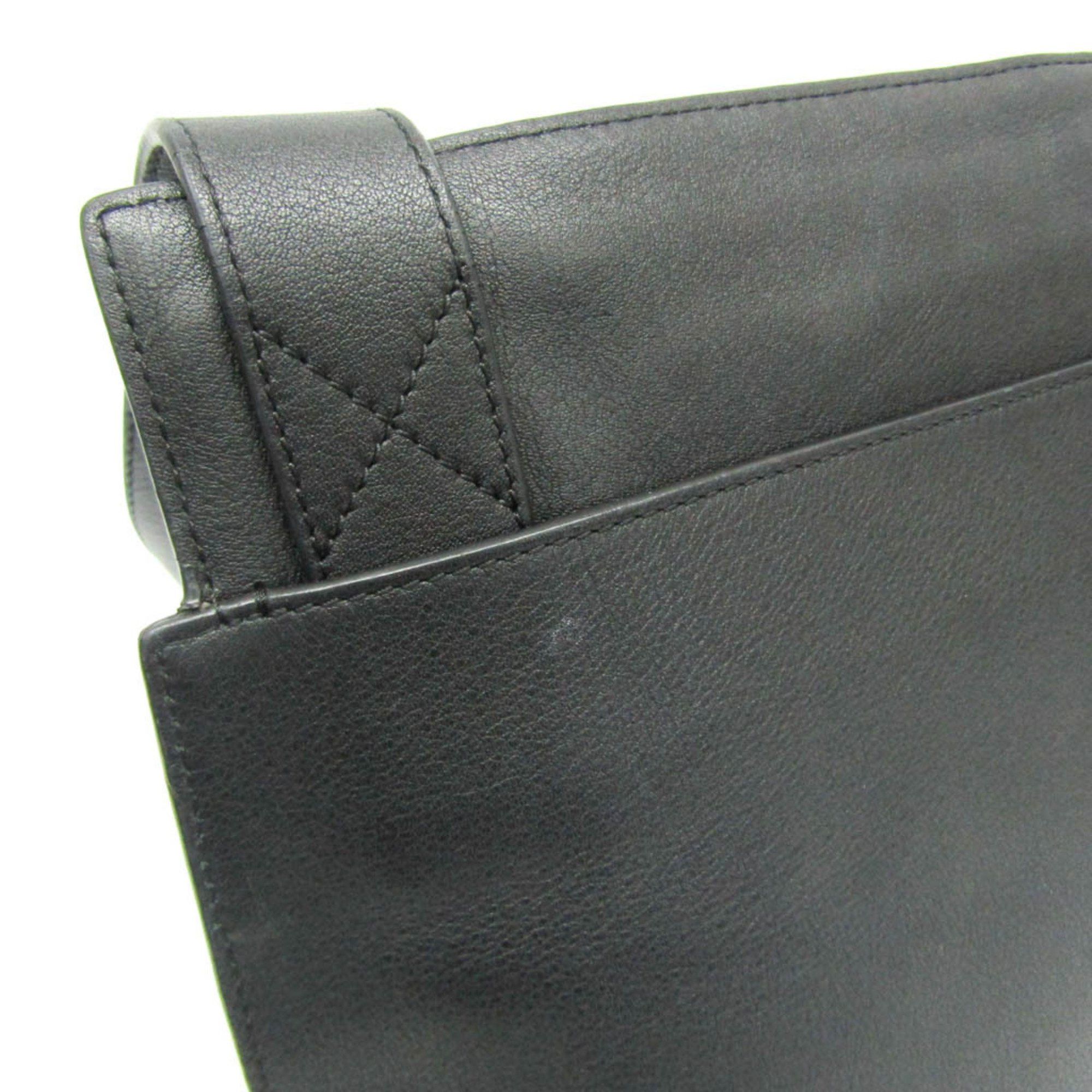 Loewe Loewe Anagram Men's Leather Shoulder Bag Black Size ONE SIZE - 6 Thumbnail